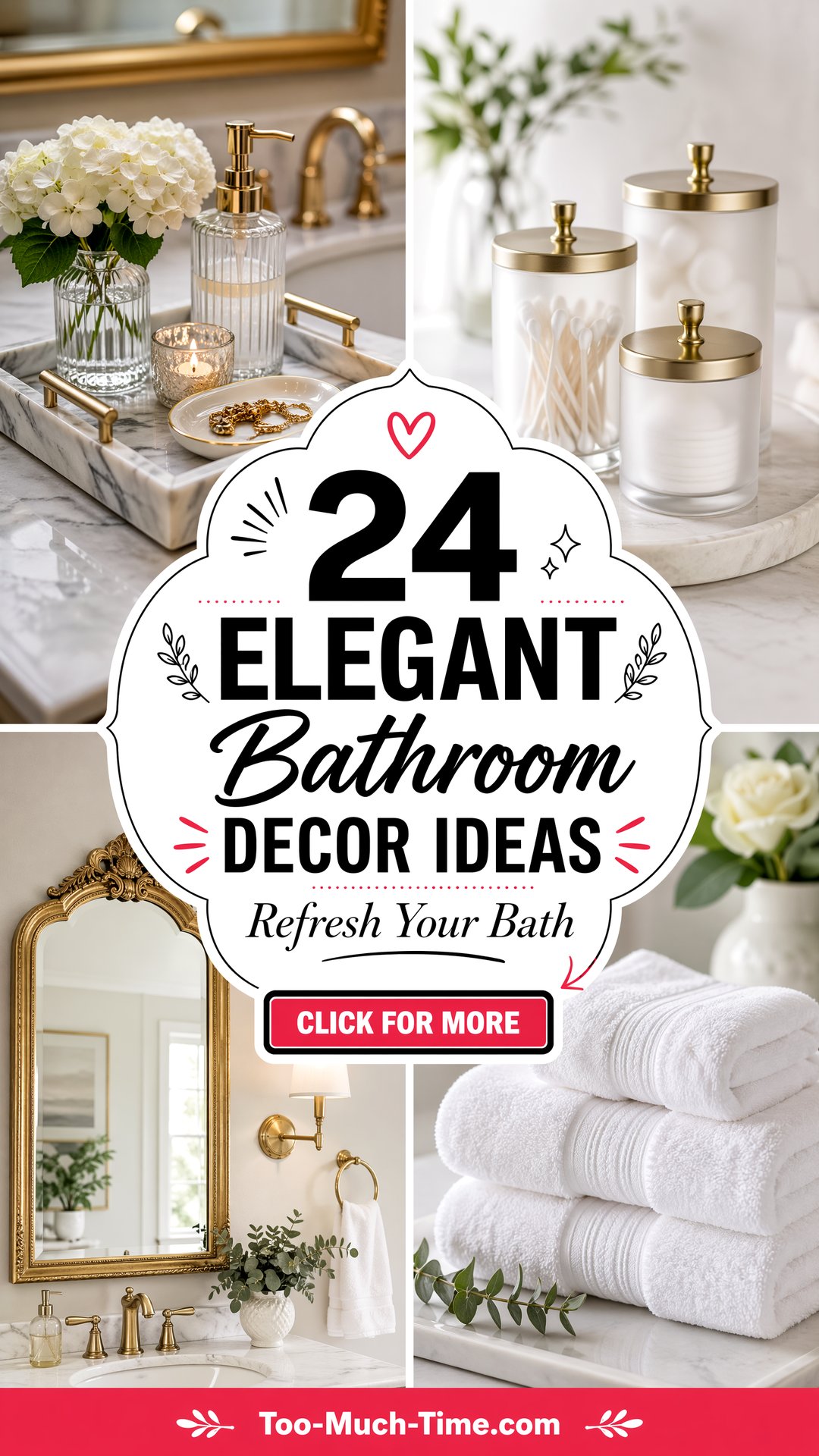 24 Elegant Bathroom Decor Ideas to Refresh Your Bath - 24 Elegant Bathroom Decor Ideas to Refresh Your Bath
