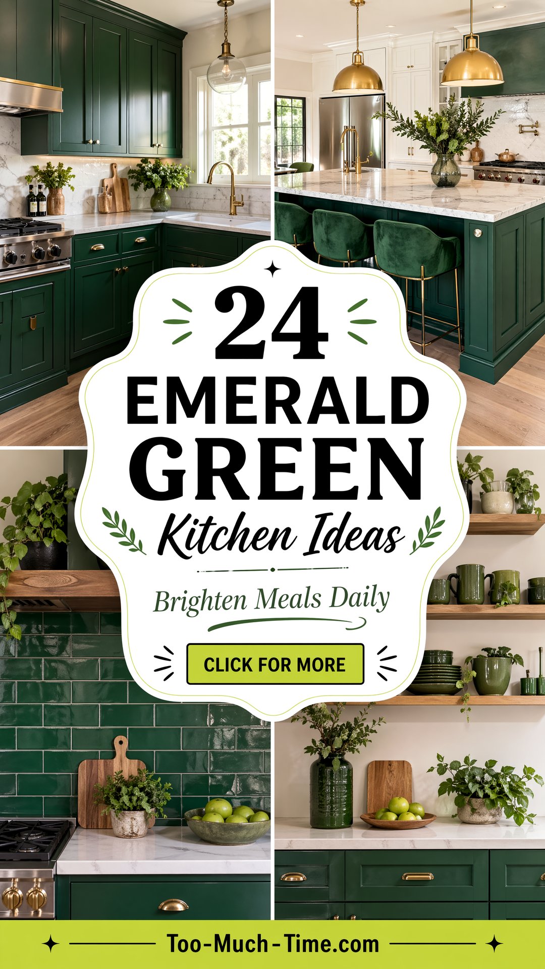 24 Emerald Green Kitchen Ideas to Brighten Meals Daily - 24 Emerald Green Kitchen Ideas to Brighten Meals Daily