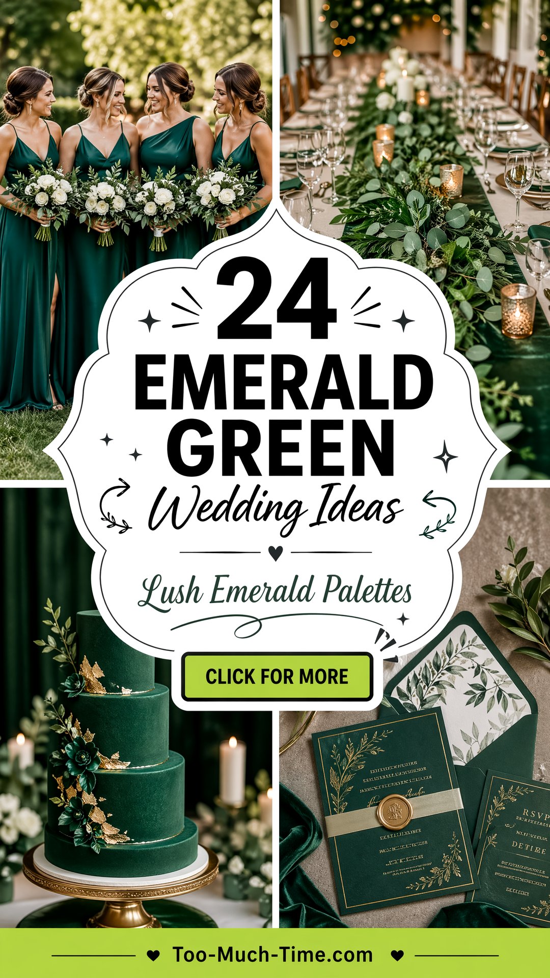 24 Emerald Green Wedding Ideas Emerald Palettes Ideas - 24 Emerald Green Wedding Ideas: Emerald Palettes Ideas