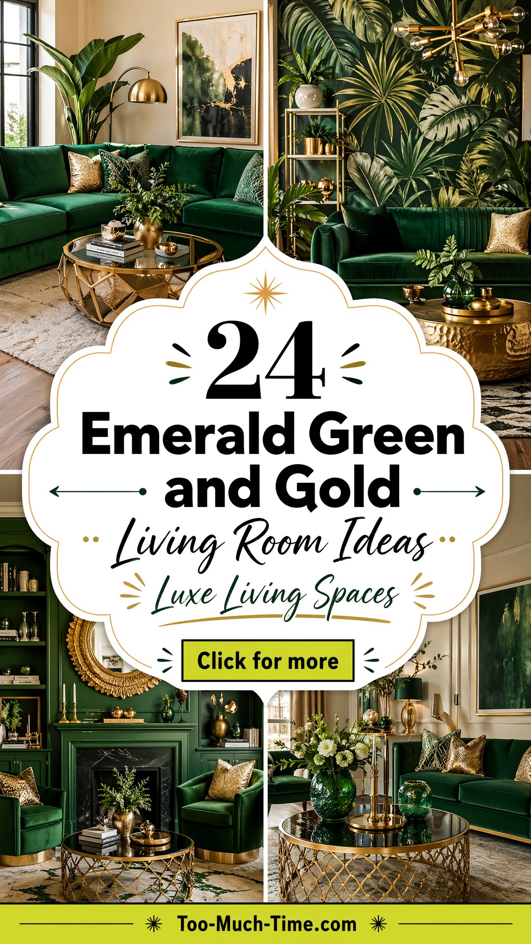 24 Emerald Green and Gold Living Room Ideas for Luxe. - 24 Emerald Green and Gold Living Room Ideas for Luxe.