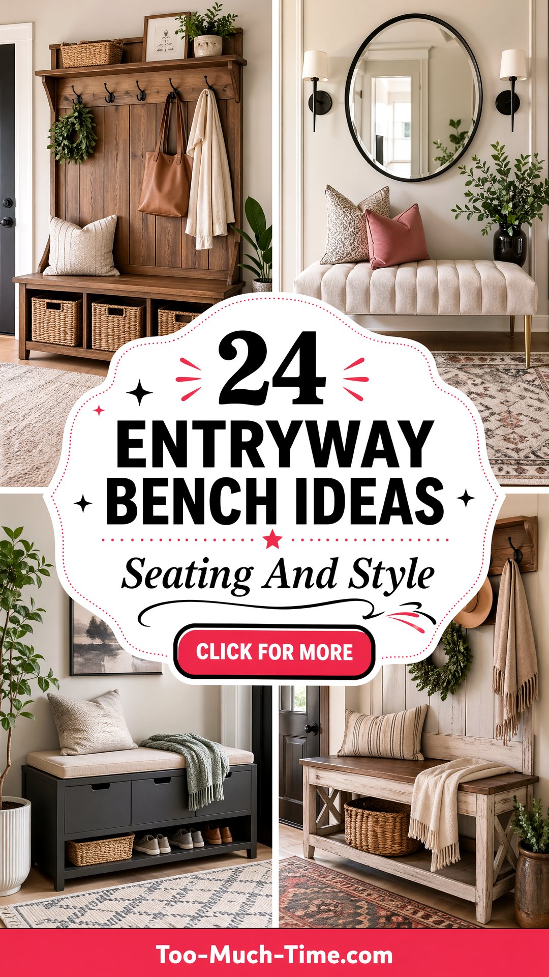 24 Entryway Bench Ideas to Add Seating and Style Now. - 24 Entryway Bench Ideas to Add Seating and Style Now.