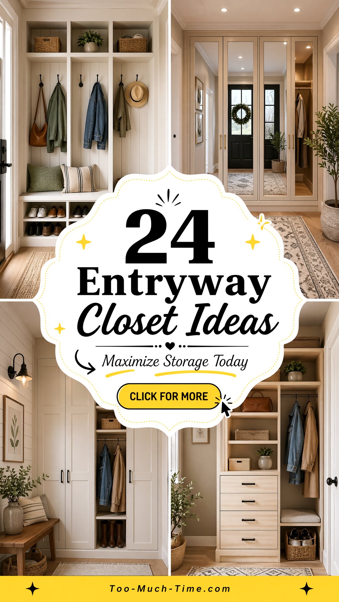 24 Entryway Closet Ideas to Maximize Storage Today. - 24 Entryway Closet Ideas to Maximize Storage Today.