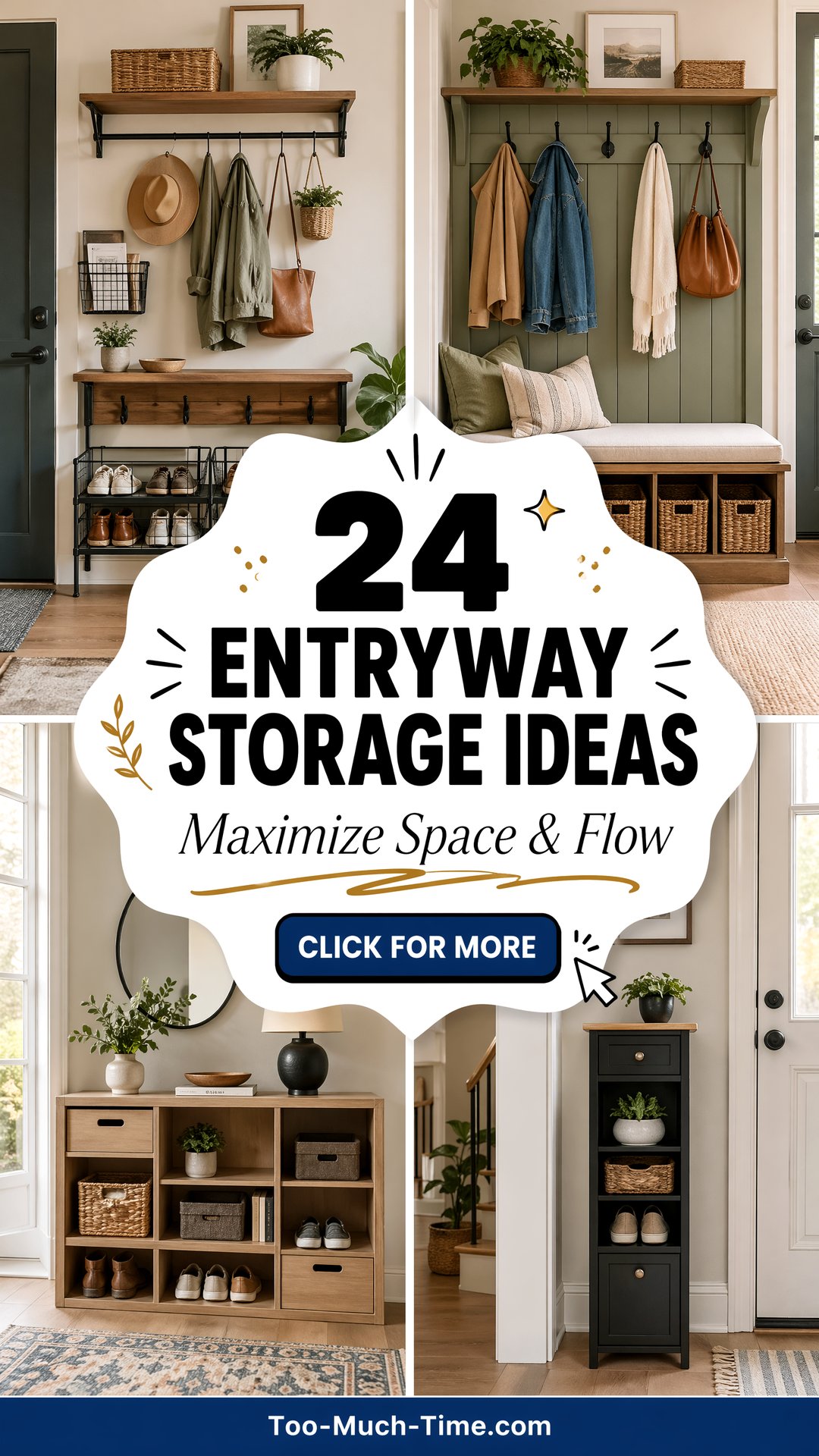 24 Entryway Storage Ideas to Maximize Space and Flow. - 24 Entryway Storage Ideas to Maximize Space and Flow.