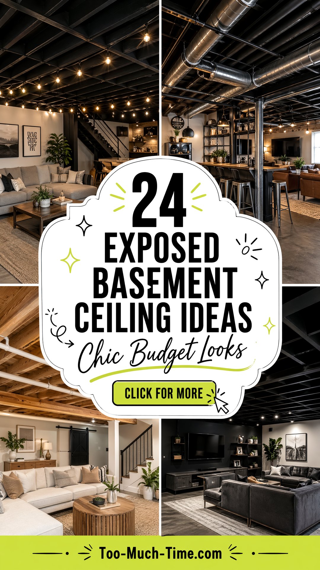 24 Exposed Basement Ceiling Ideas Chic Budget Looks - 24 Exposed Basement Ceiling Ideas: Chic Budget Looks