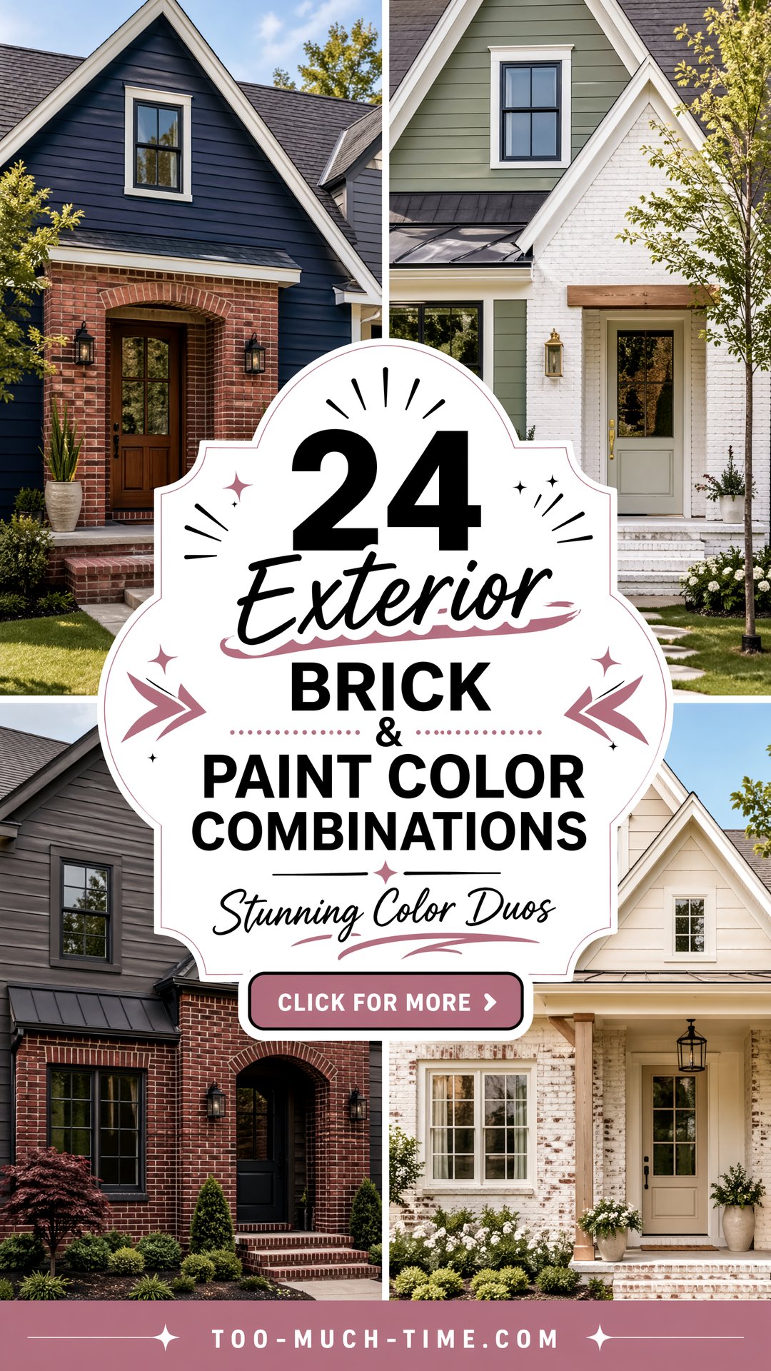 24 Exterior Brick and Paint Color Combinations Tips - 24 Exterior Brick and Paint Color Combinations: Tips
