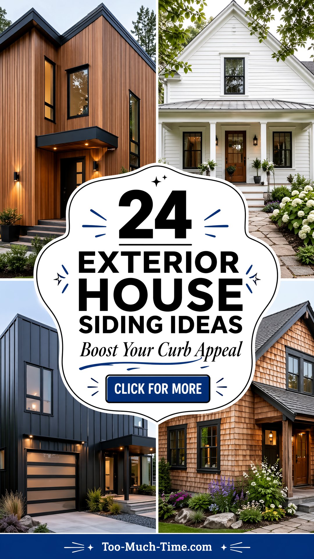 24 Exterior House Siding Ideas for Instant Curb Appeal - 24 Exterior House Siding Ideas for Instant Curb Appeal