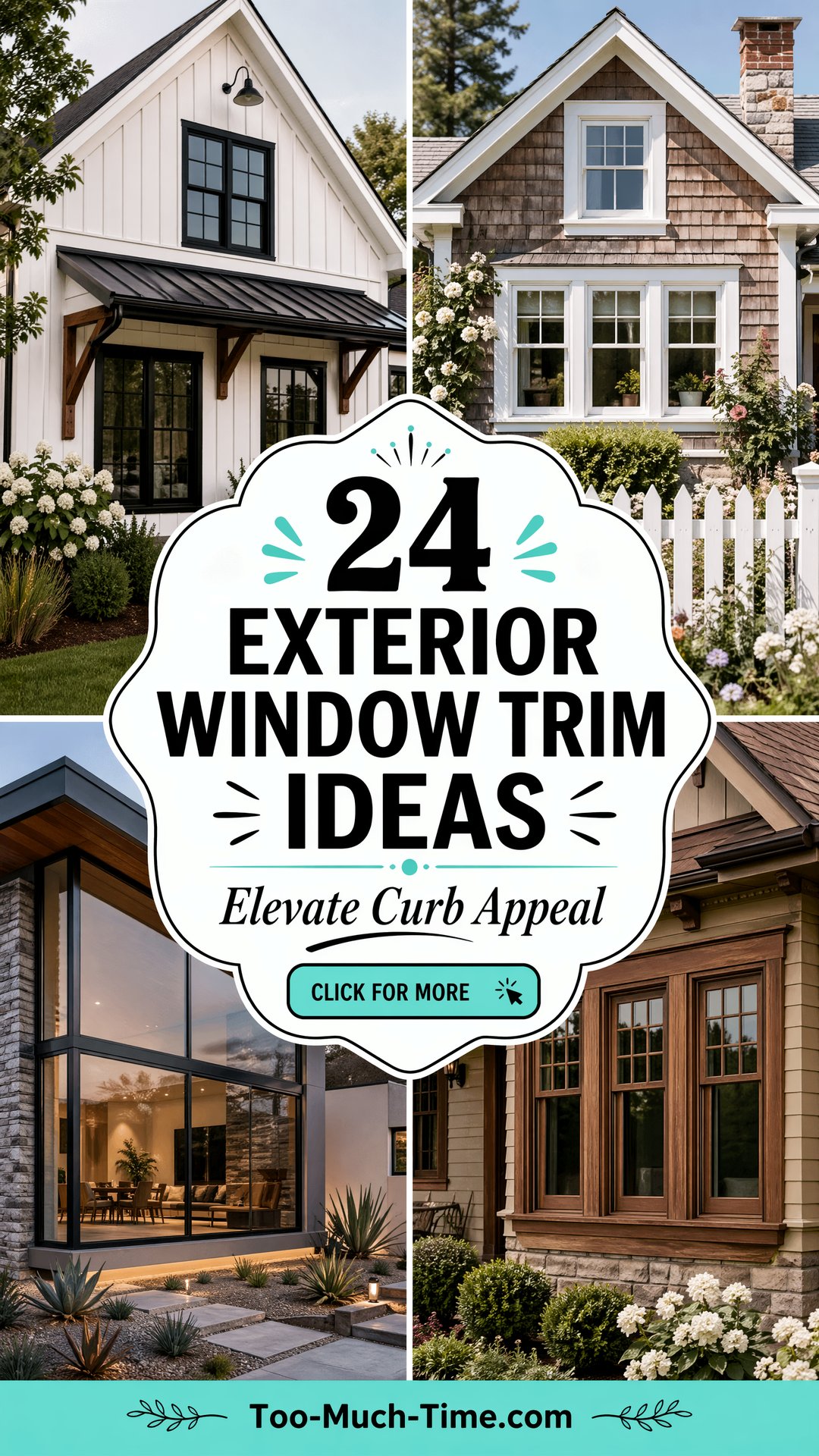 24 Exterior Window Trim Ideas for Curb Appeal Today - 24 Exterior Window Trim Ideas for Curb Appeal Today