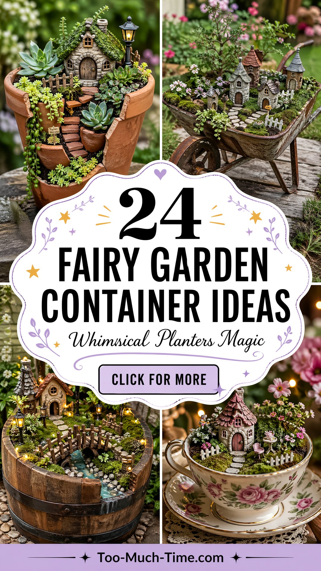 24 Fairy Garden Container Ideas Whimsical Planters - 24 Fairy Garden Container Ideas: Whimsical Planters