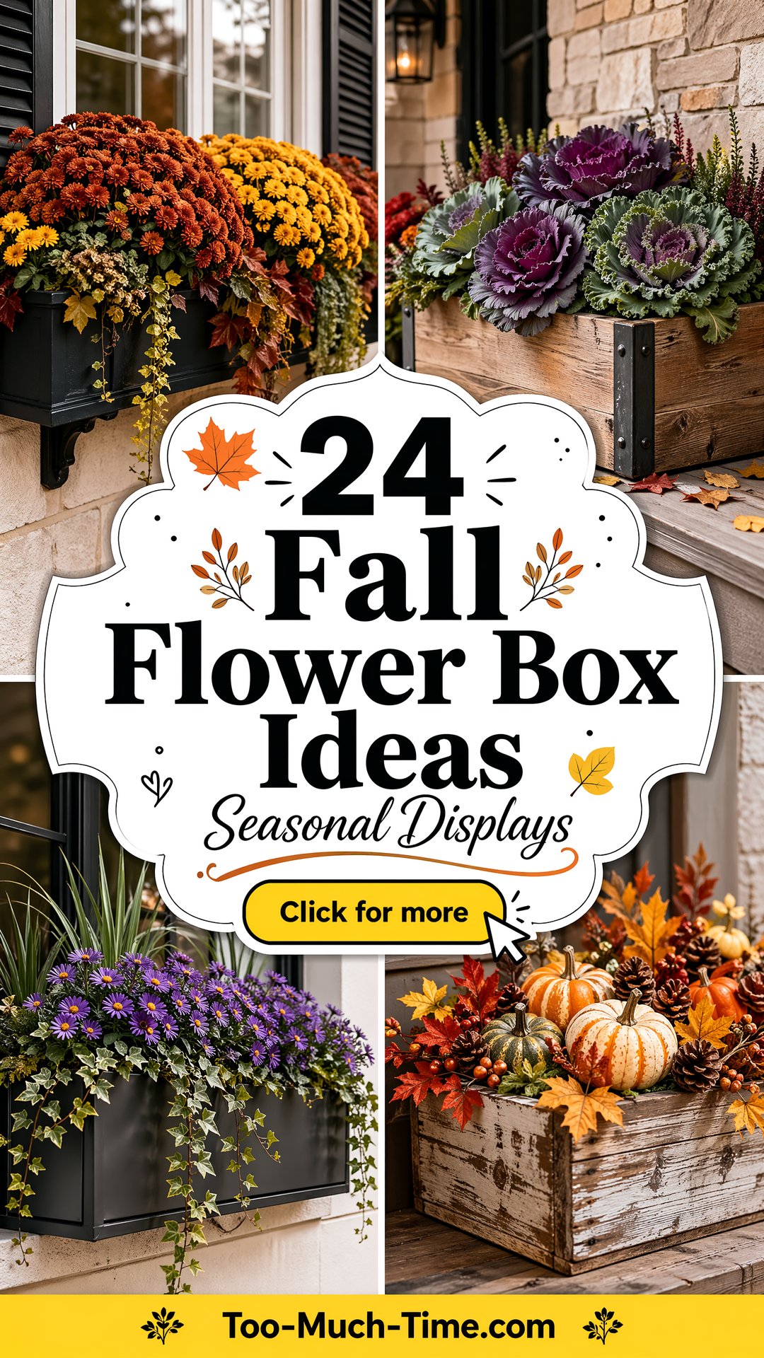 24 Fall Flower Box Ideas Seasonal Displays and Ideas - 24 Fall Flower Box Ideas: Seasonal Displays and Ideas