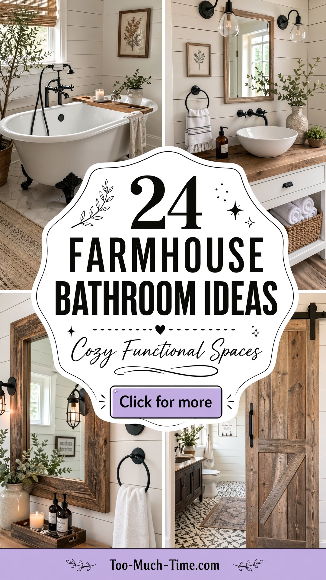 24 Farmhouse Bathroom Ideas Cozy Functional Spaces - 24 Farmhouse Bathroom Ideas: Cozy, Functional Spaces