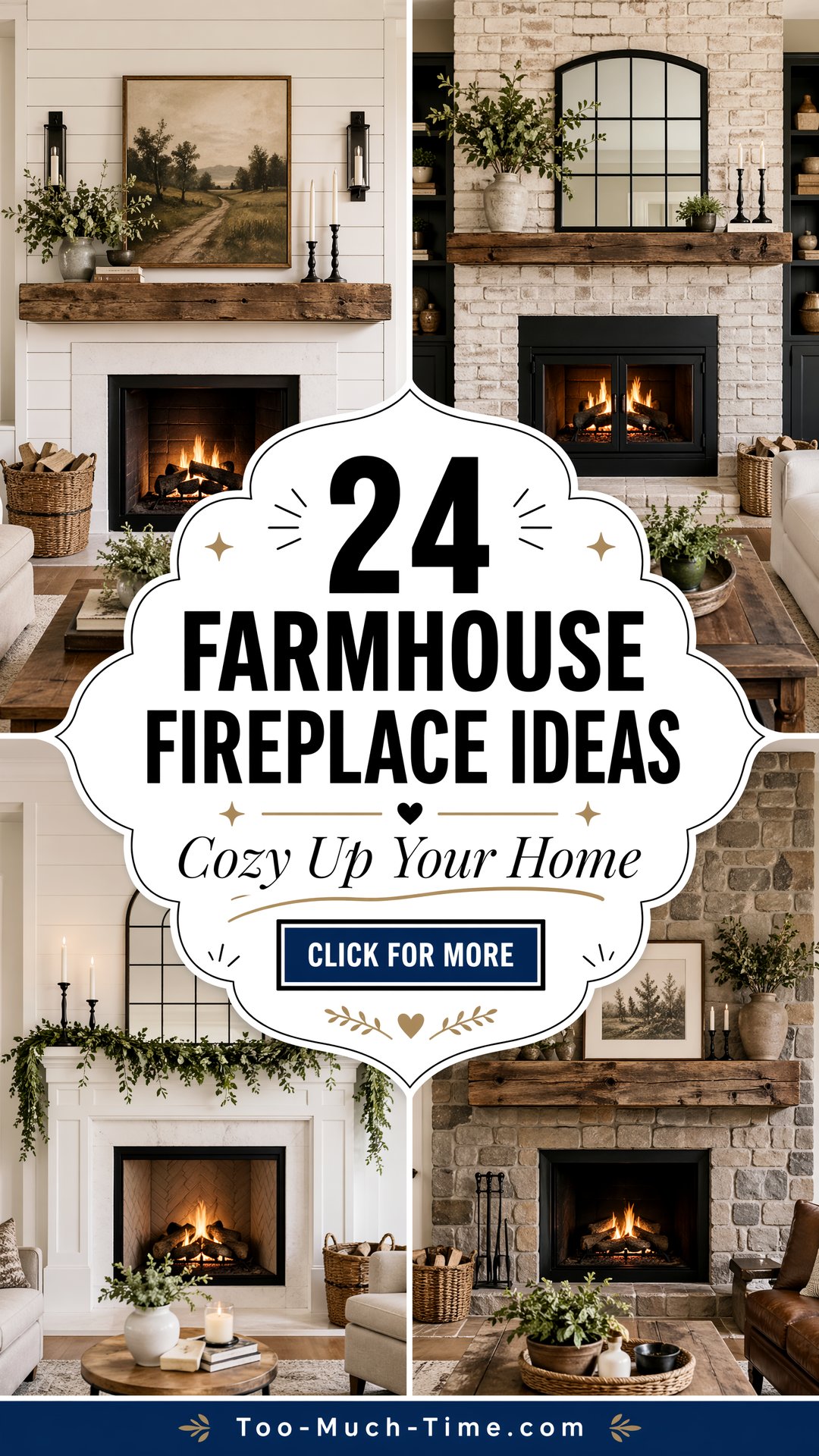 24 Farmhouse Fireplace Ideas Cozy Mantel and Tile Tips - 24 Farmhouse Fireplace Ideas: Cozy Mantel and Tile Tips