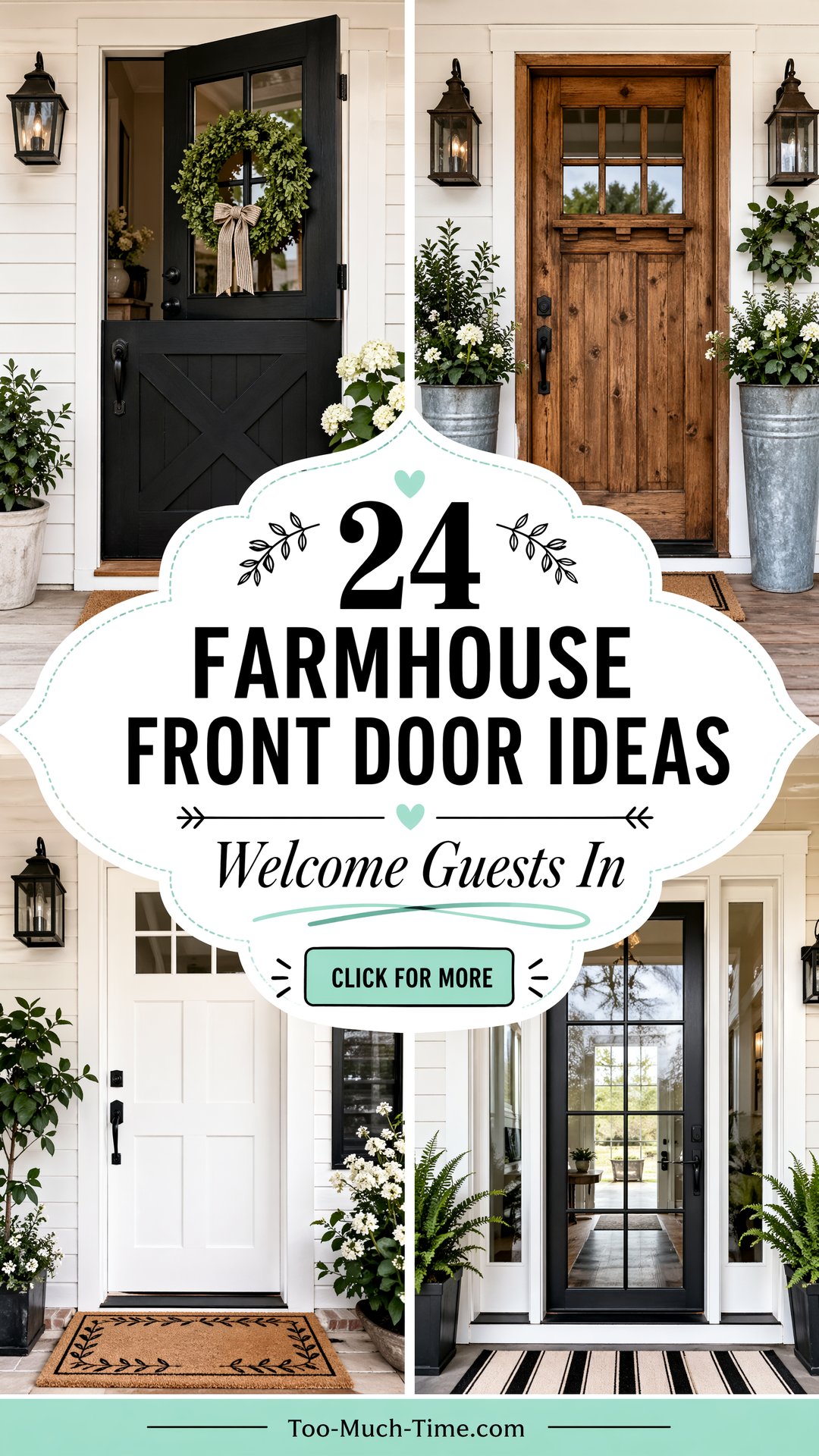 24 Farmhouse Front Door Ideas Welcoming Entry Updates - 24 Farmhouse Front Door Ideas: Welcoming Entry Updates