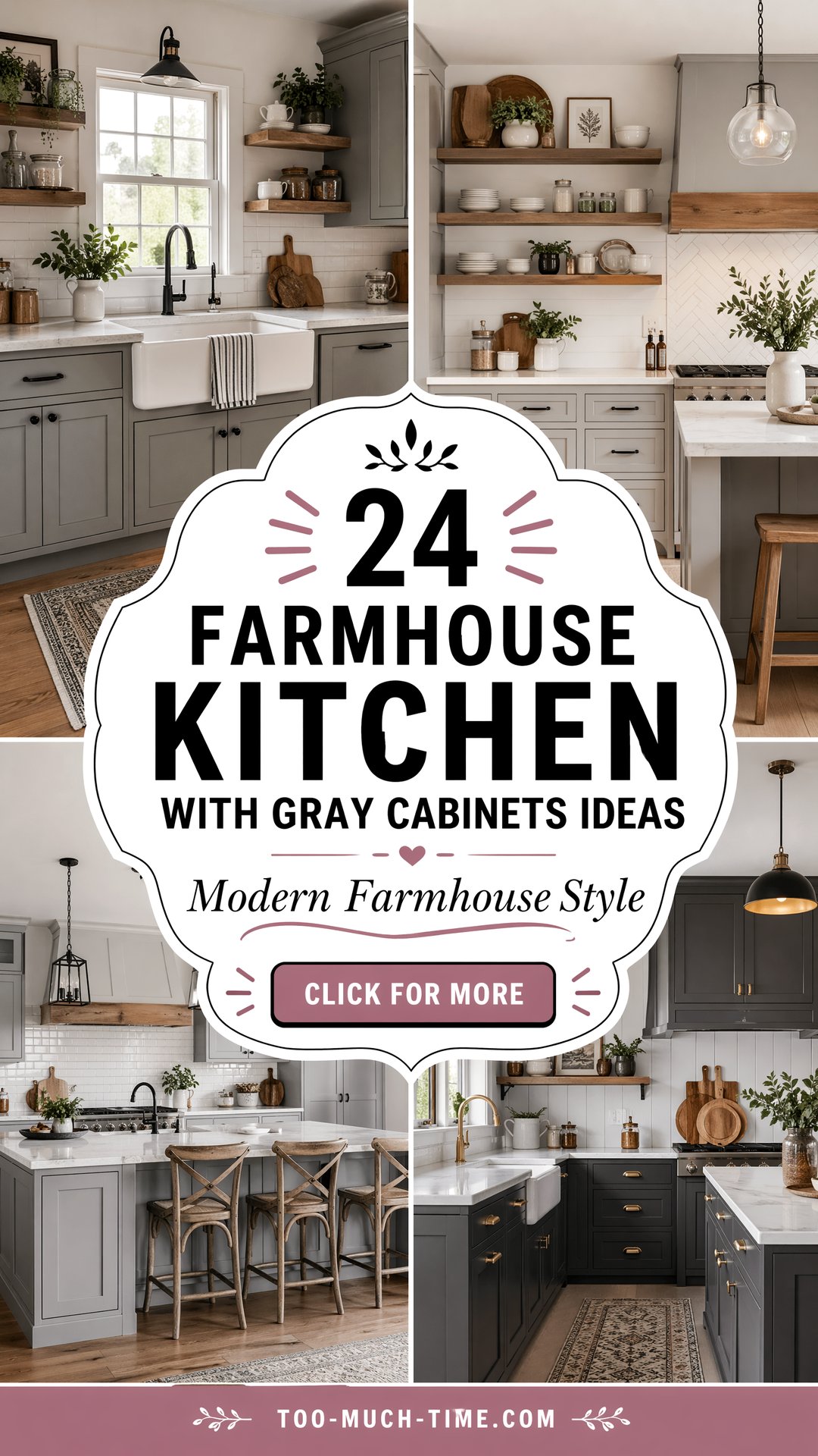 24 Farmhouse Kitchen with Gray Cabinets Ideas Modern - 24 Farmhouse Kitchen with Gray Cabinets Ideas: Modern