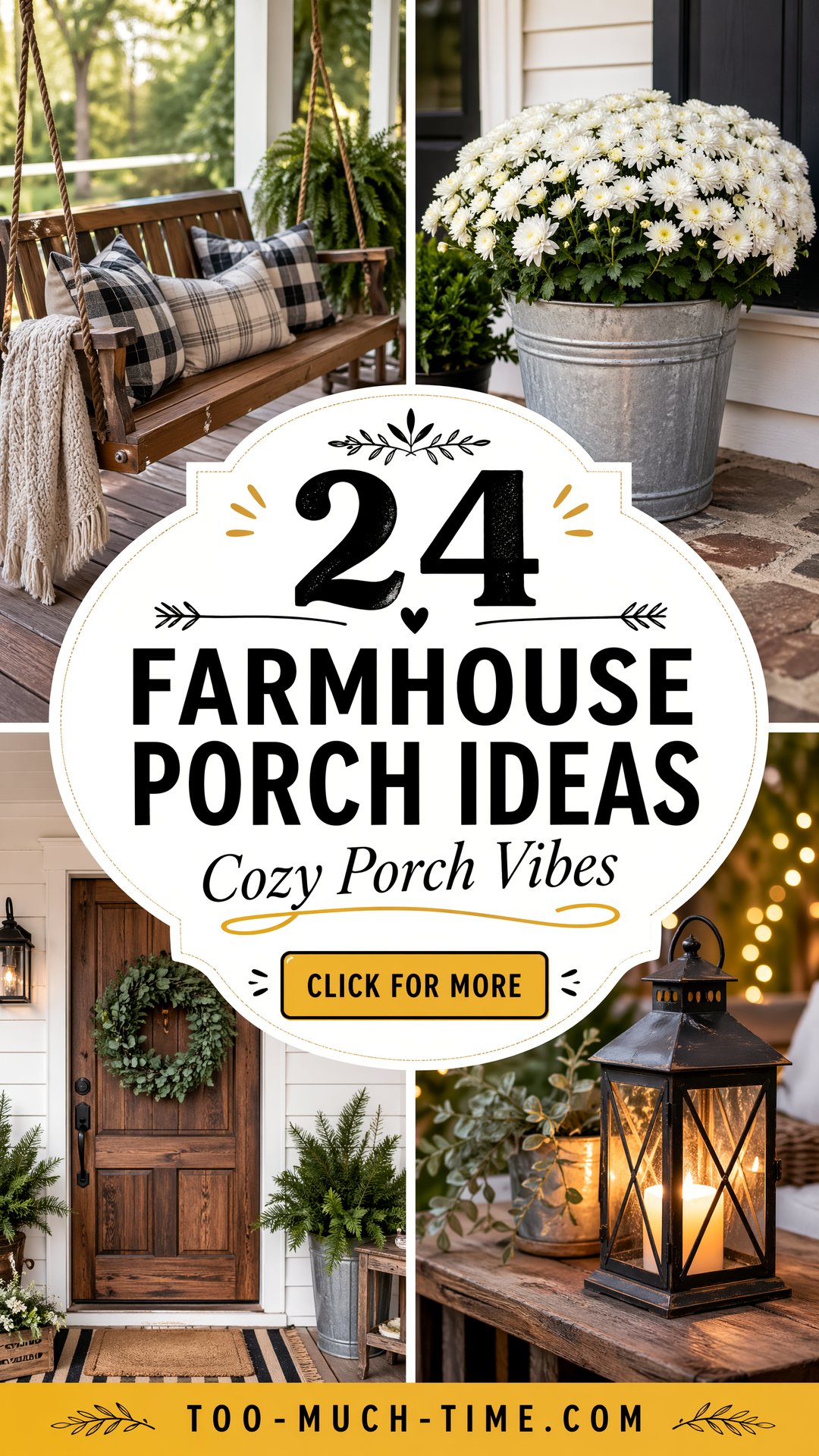 24 Farmhouse Porch Ideas for Cozy Outdoor Evenings - 24 Farmhouse Porch Ideas for Cozy Outdoor Evenings