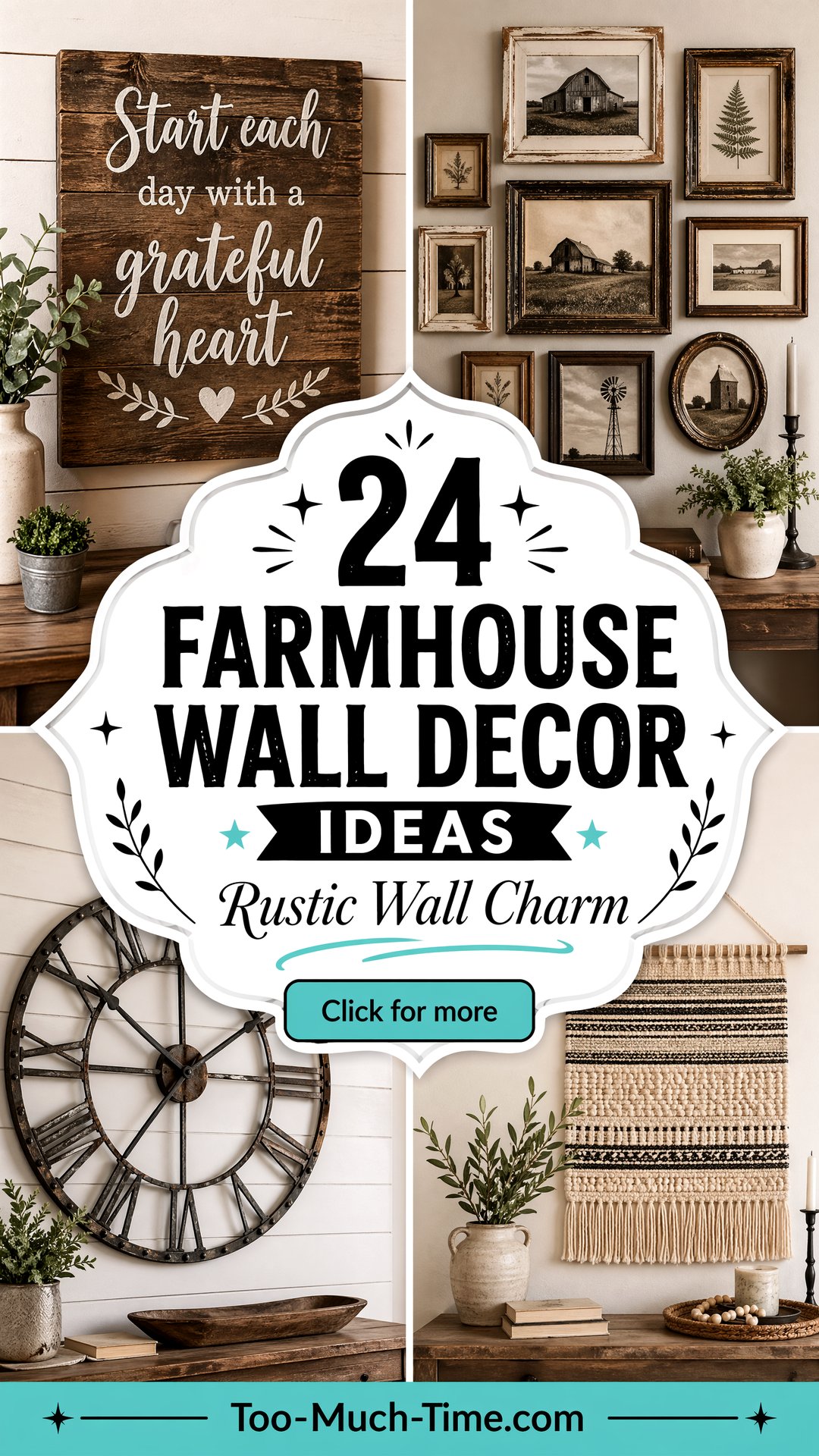 24 Farmhouse Wall Decor Ideas with Rustic Accents Today - 24 Farmhouse Wall Decor Ideas with Rustic Accents Today
