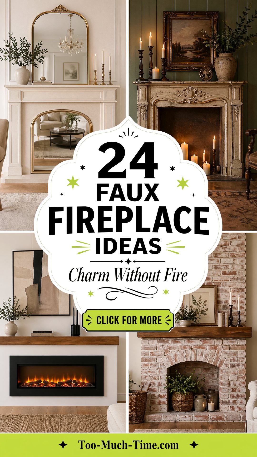 24 Faux Fireplace Ideas for Cozy Warmth and Charm Today - 24 Faux Fireplace Ideas for Cozy Warmth and Charm Today