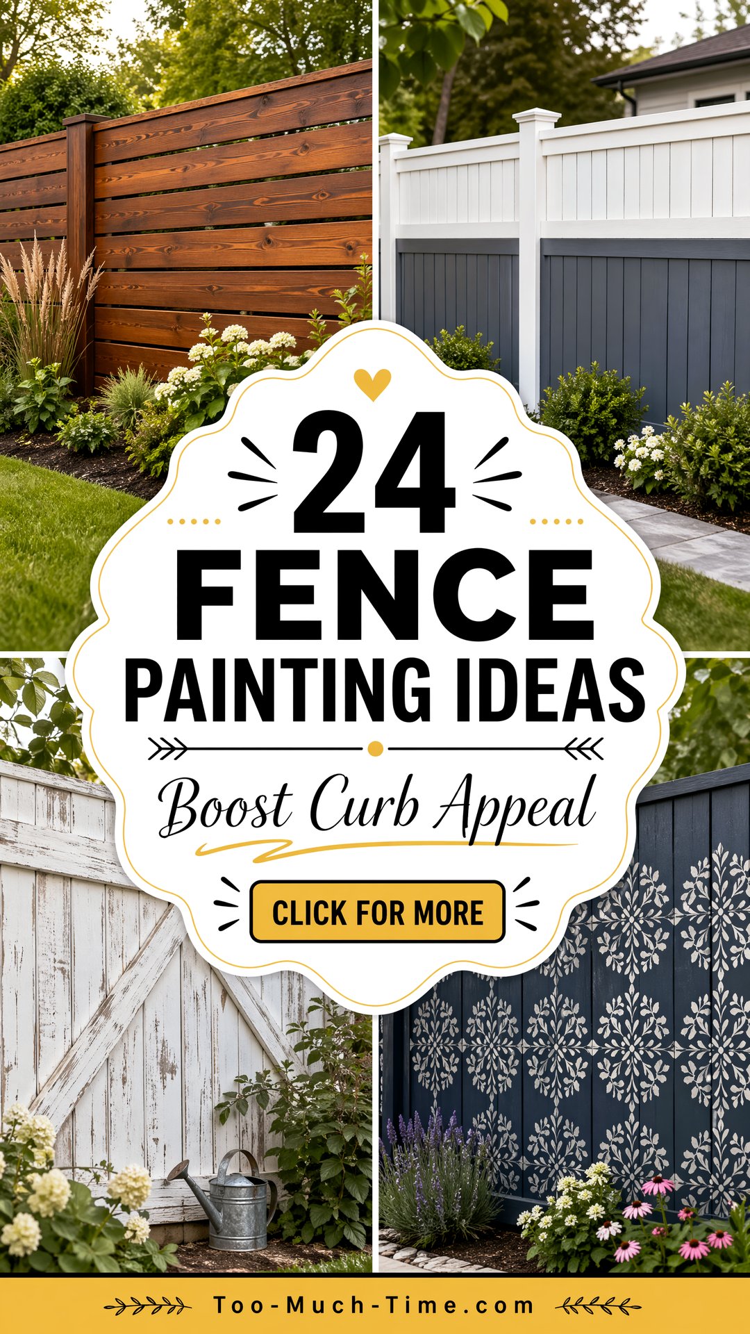 24 Fence Painting Ideas for Curb Appeal and Durability - 24 Fence Painting Ideas for Curb Appeal and Durability