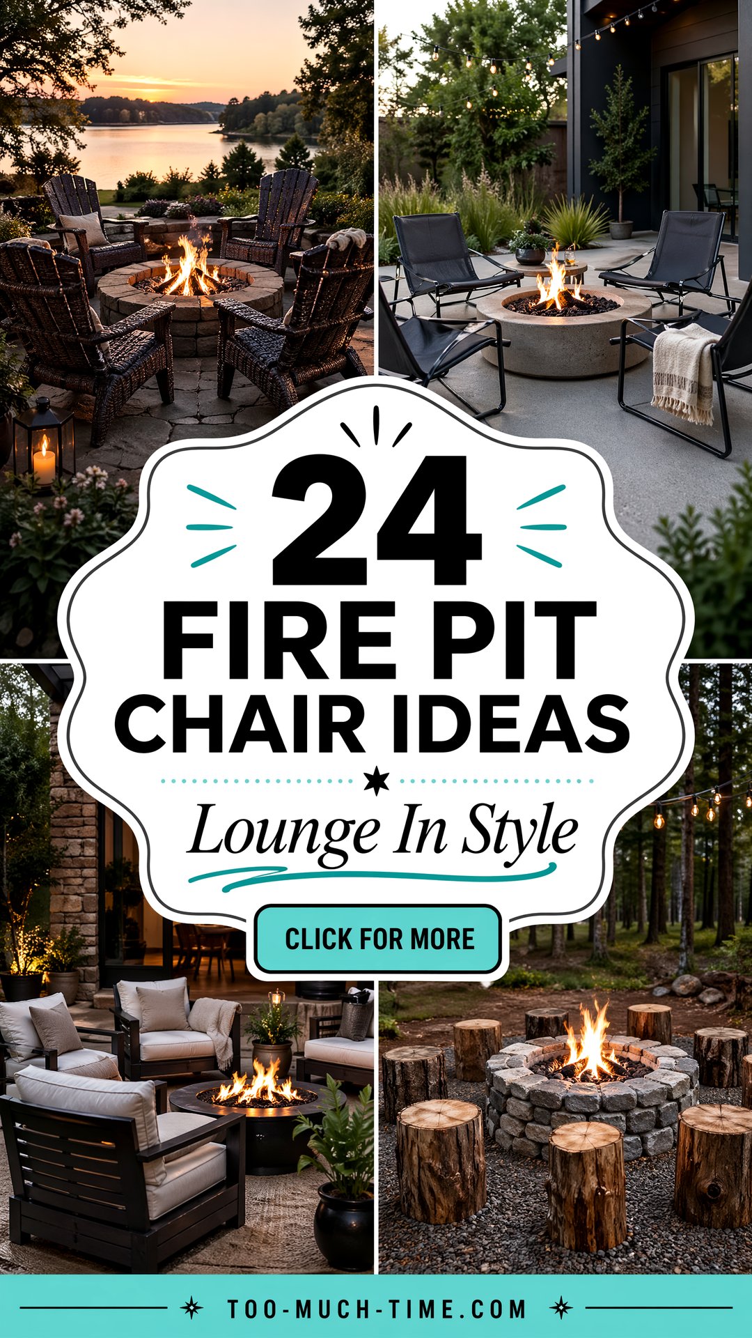 24 Fire Pit Chair Ideas for Outdoor Lounge Seating - 24 Fire Pit Chair Ideas for Outdoor Lounge Seating