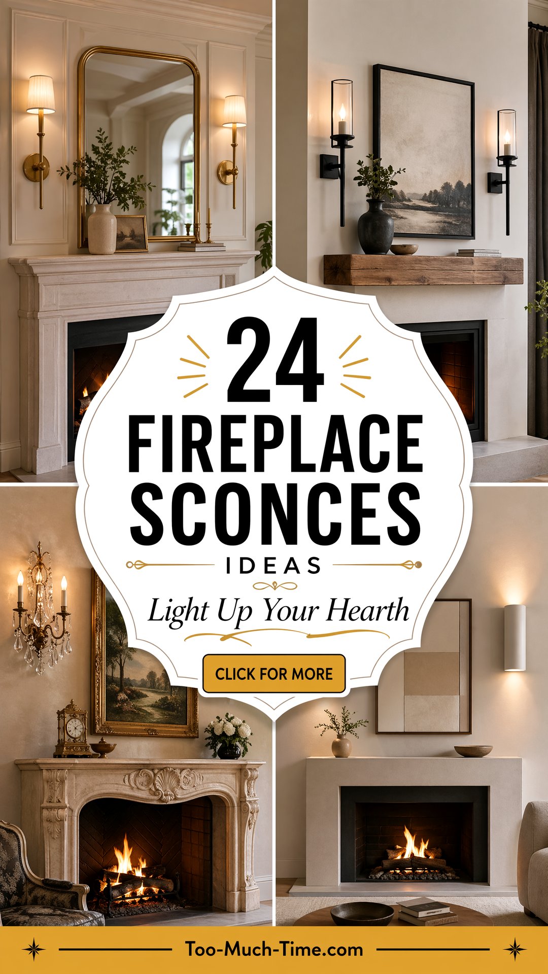 24 Fireplace Sconces Ideas for Stylish Wall Lighting - 24 Fireplace Sconces Ideas for Stylish Wall Lighting