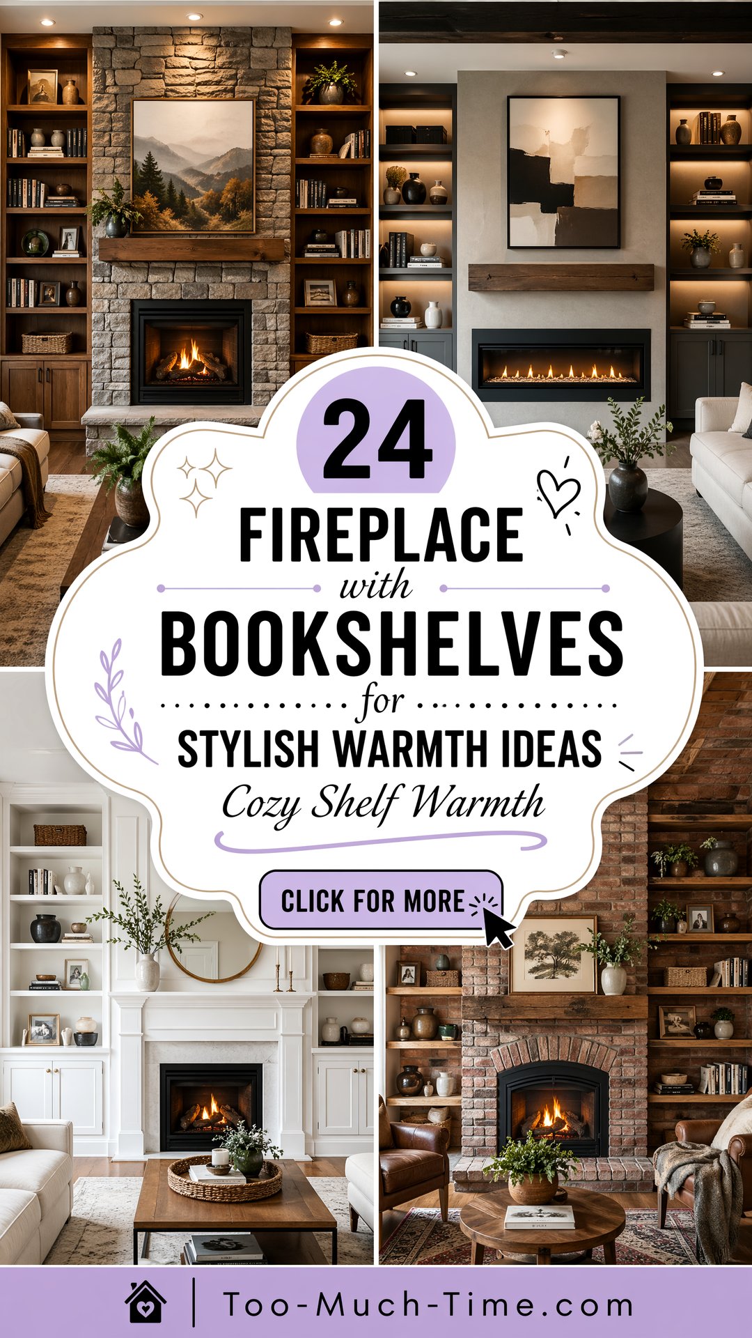 24 Fireplace with Bookshelves for Stylish Warmth Ideas - 24 Fireplace with Bookshelves for Stylish Warmth Ideas