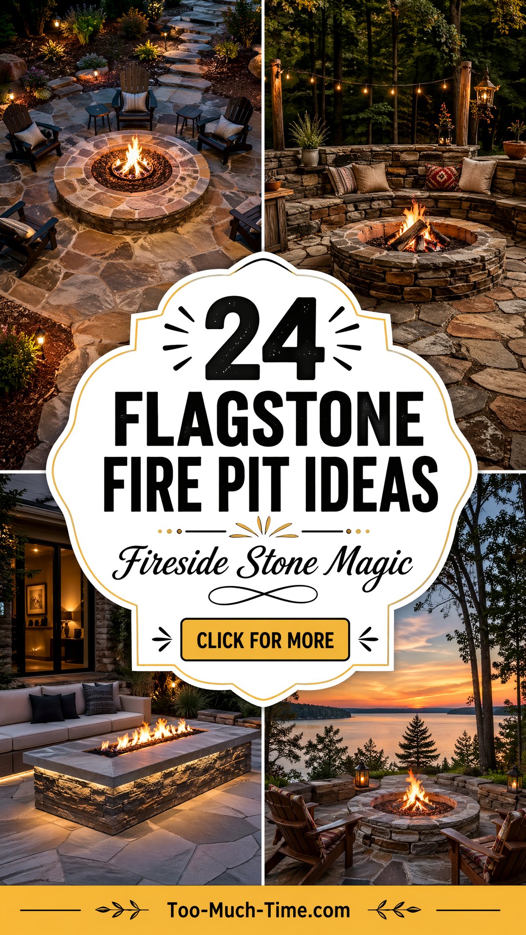 24 Flagstone Fire Pit Ideas for Cozy Outdoor Gatherings - 24 Flagstone Fire Pit Ideas for Cozy Outdoor Gatherings