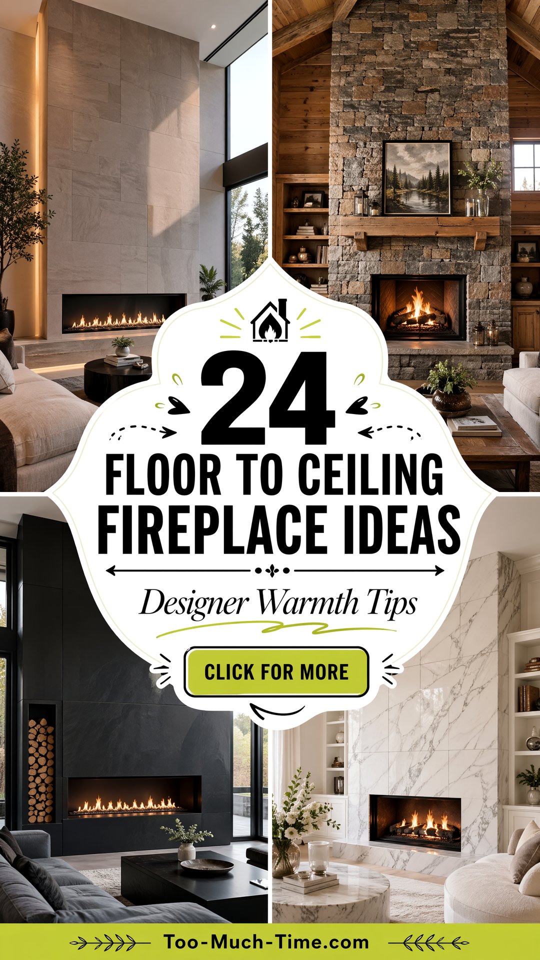 24 Floor to Ceiling Fireplace Ideas Designer Tips - 24 Floor to Ceiling Fireplace Ideas: Designer Tips