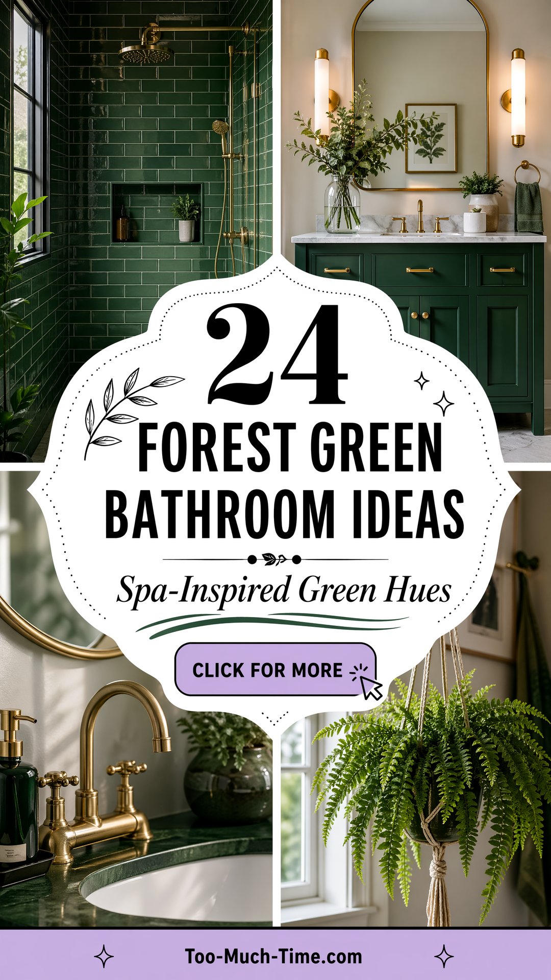 24 Forest Green Bathroom Ideas Spa-inspired Hues Today - 24 Forest Green Bathroom Ideas: Spa-inspired Hues Today