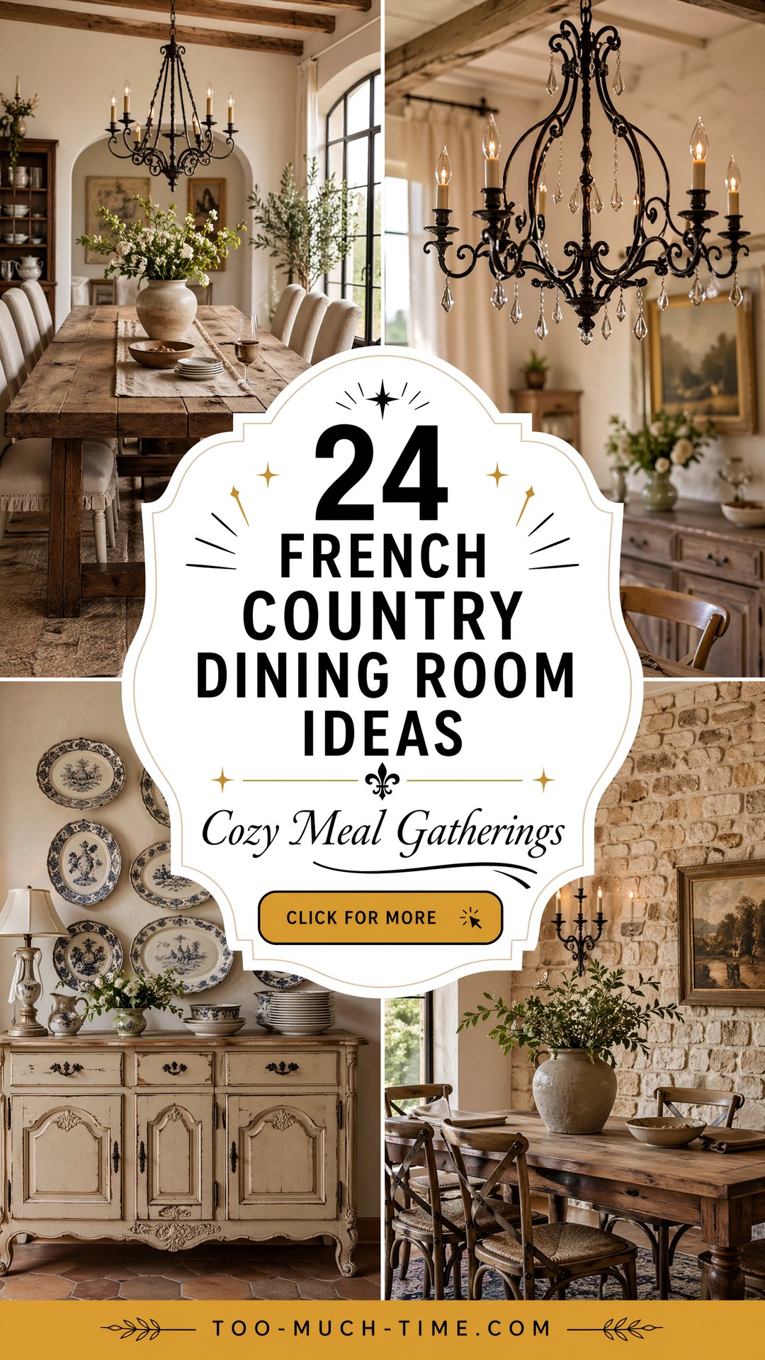 24 French Country Dining Room Ideas for Cozy Meals and Gatherings - 24 French Country Dining Room Ideas for Cozy Meals and Gatherings