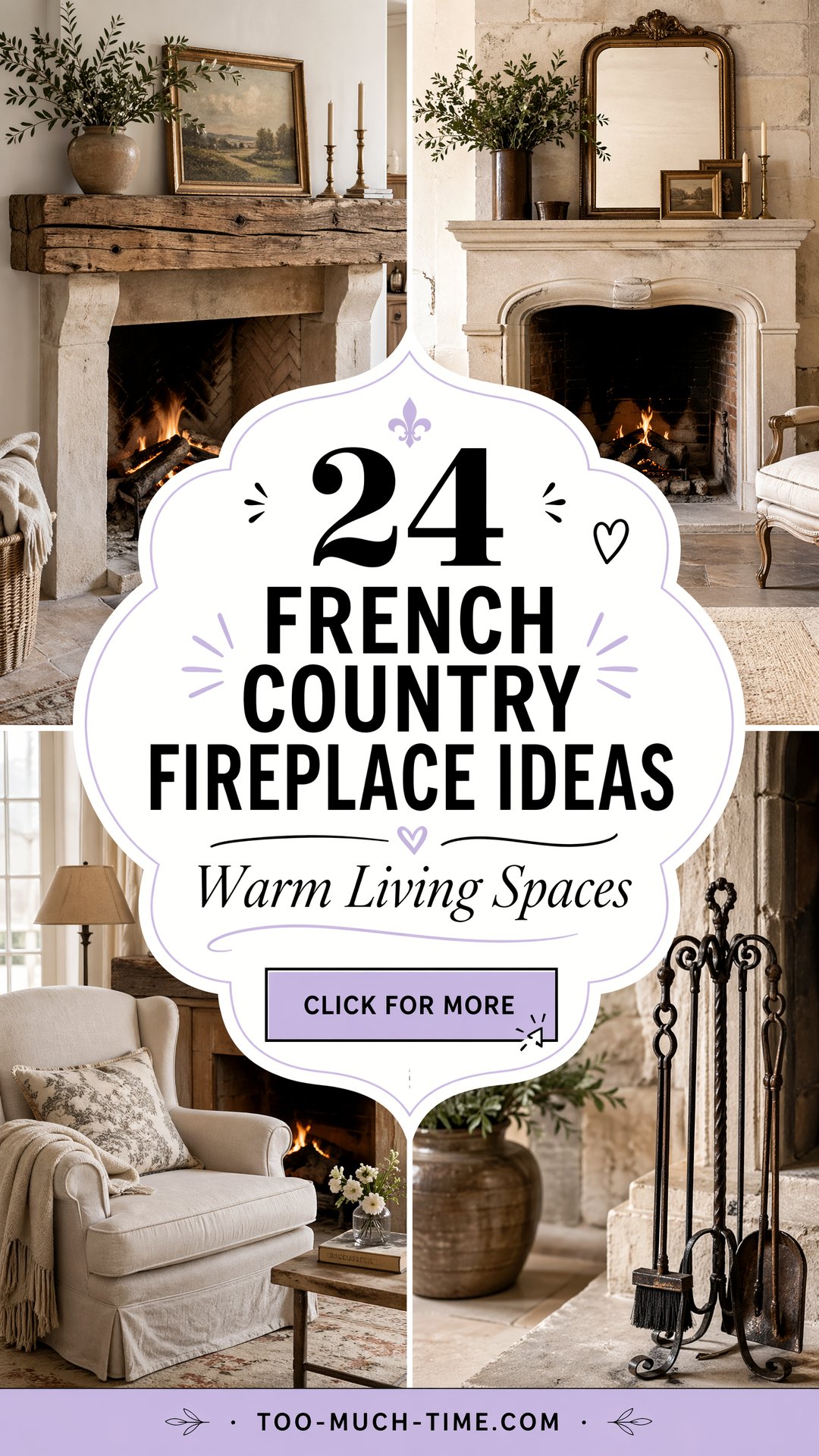 24 French Country Fireplace Ideas to Warm Up Living Spaces - 24 French Country Fireplace Ideas to Warm Up Living Spaces