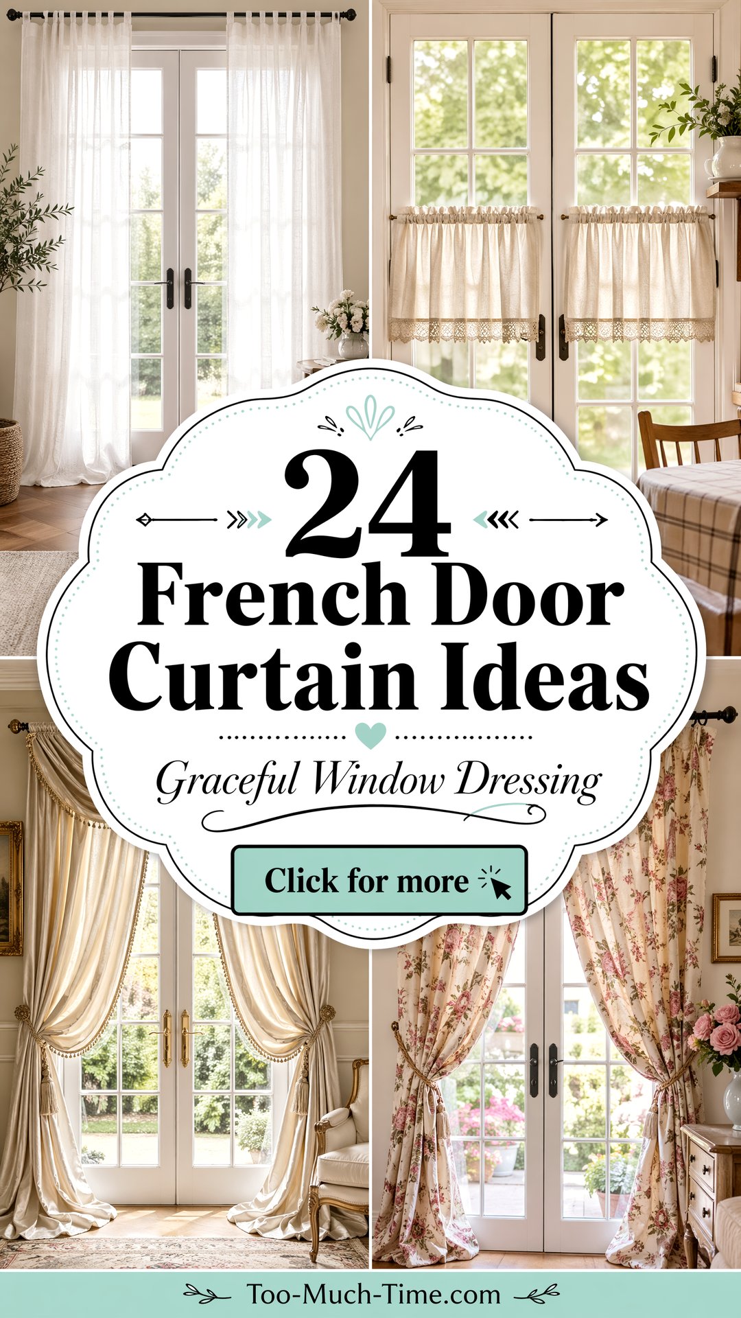 24 French Door Curtain Ideas for Elegant Window Treatments - 24 French Door Curtain Ideas for Elegant Window Treatments