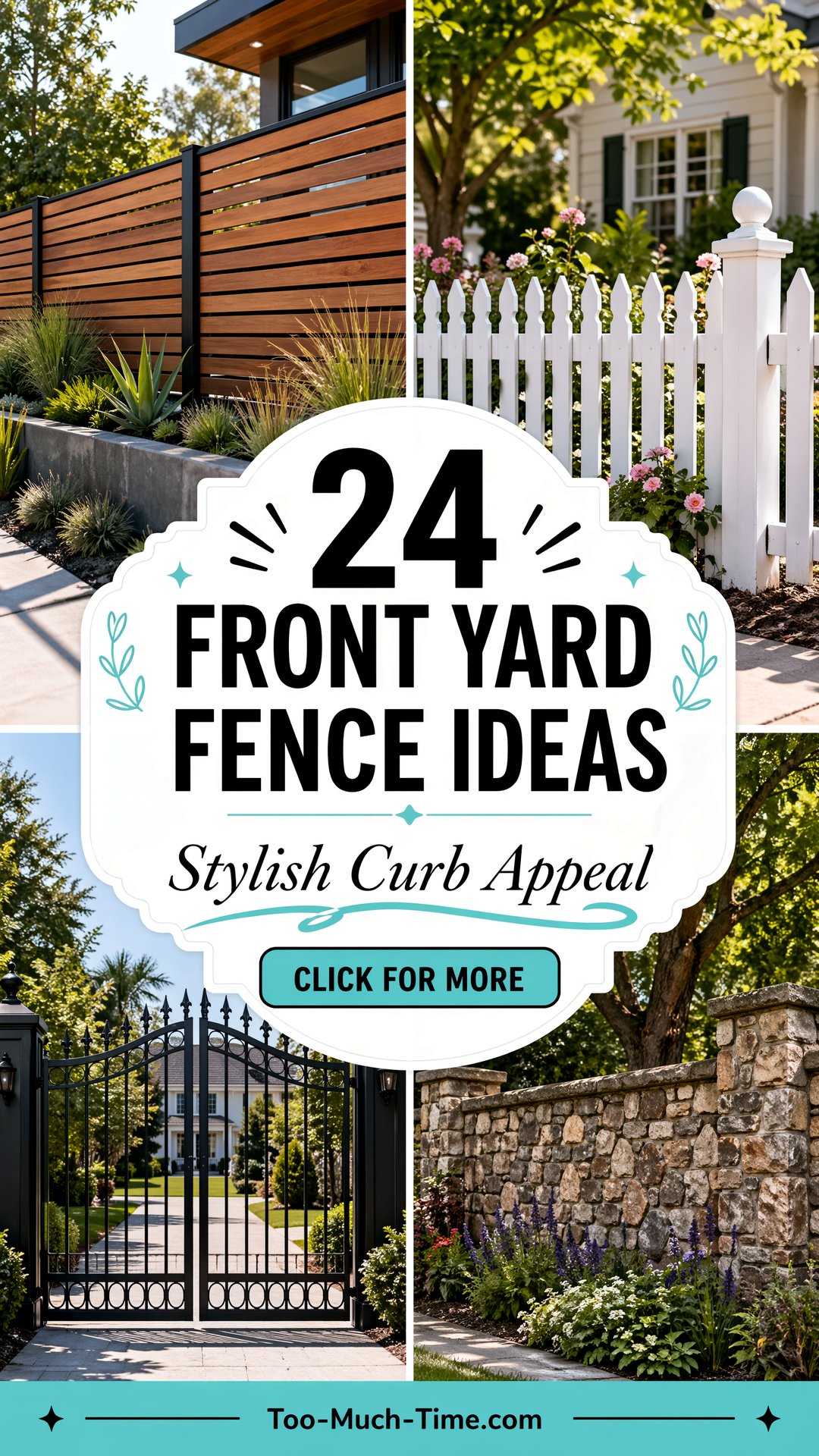 24 Front Yard Fence Ideas for a Stylish Curb Appeal - 24 Front Yard Fence Ideas for a Stylish Curb Appeal