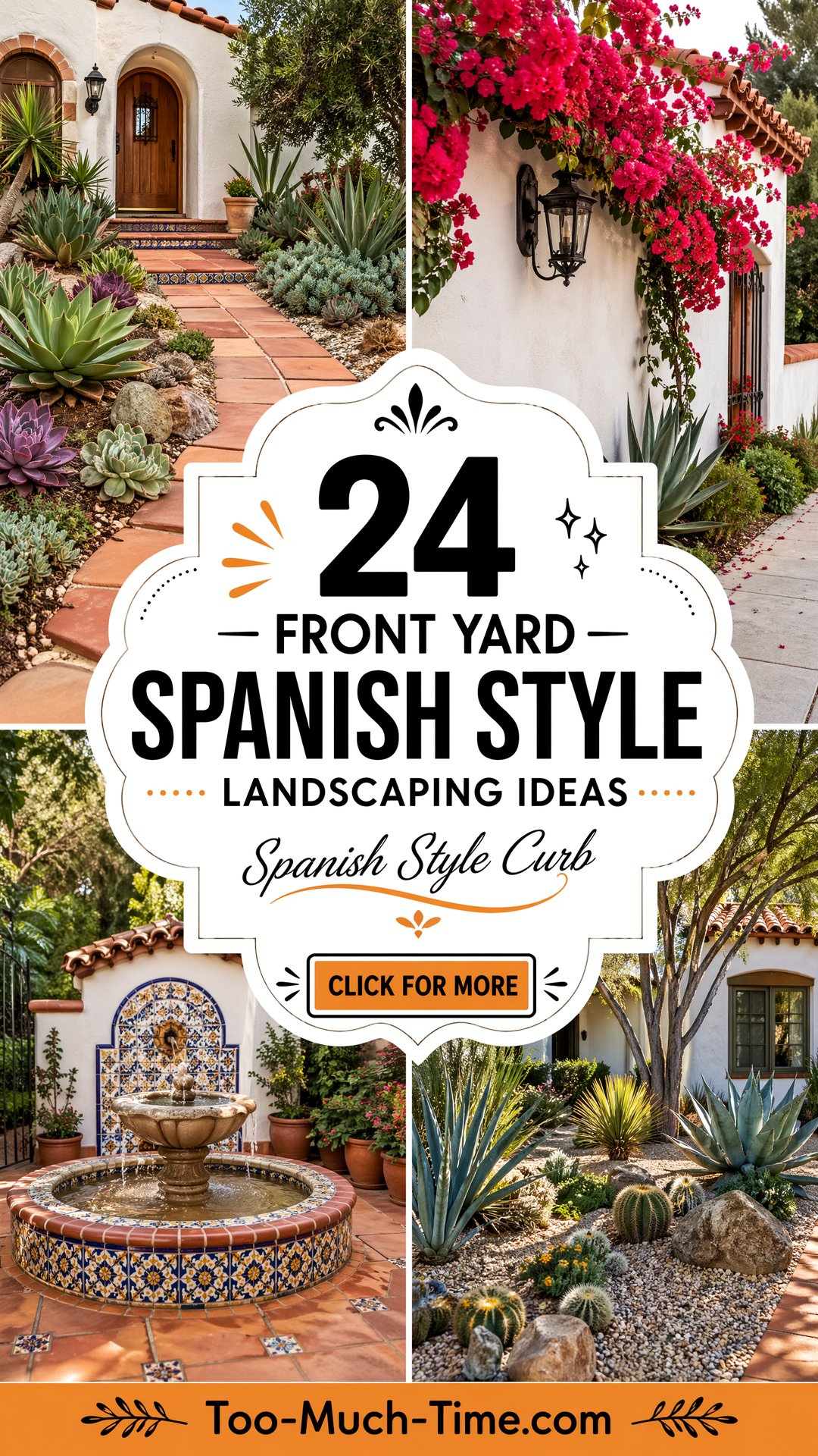 24 Front Yard Spanish Style Landscaping Ideas for Curb - 24 Front Yard Spanish Style Landscaping Ideas for Curb