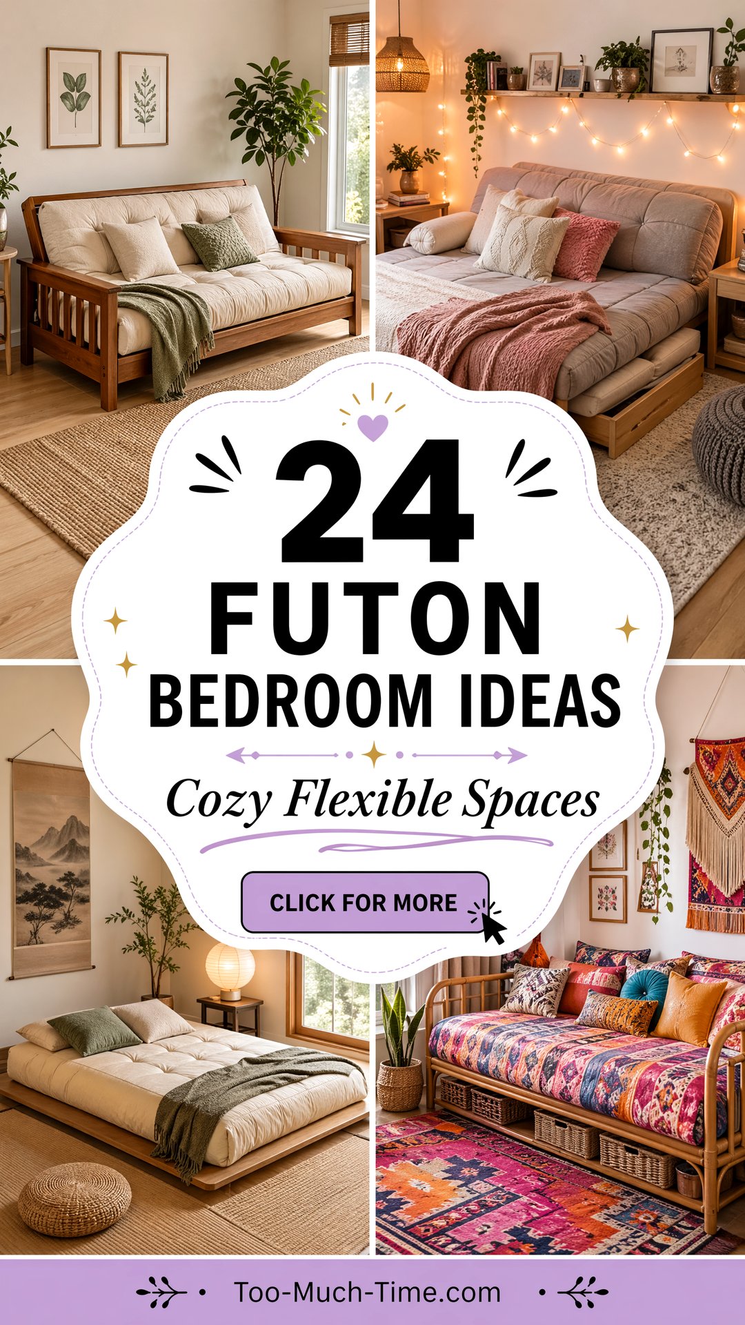 24 Futon Bedroom Ideas for Cozy Flexible Small Spaces - 24 Futon Bedroom Ideas for Cozy, Flexible Small Spaces