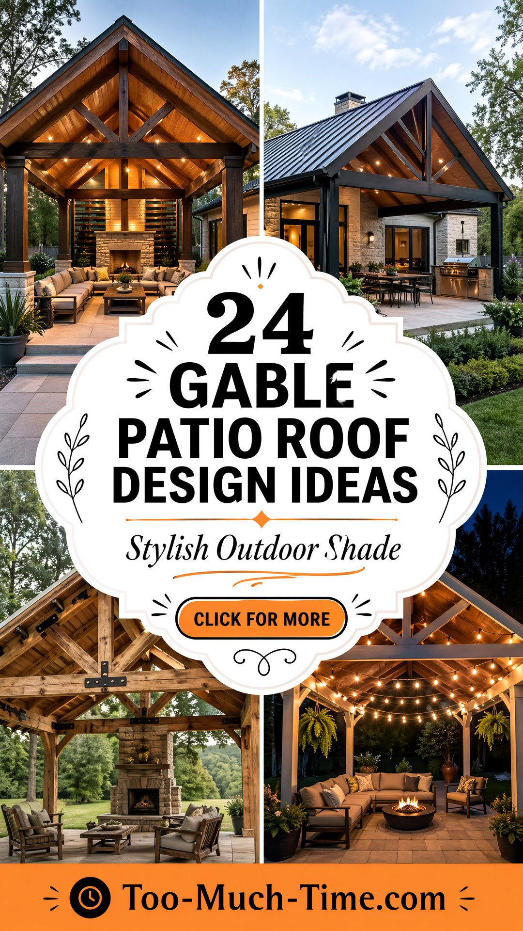 24 Gable Patio Roof Design Ideas for Stylish Shade - 24 Gable Patio Roof Design Ideas for Stylish Shade