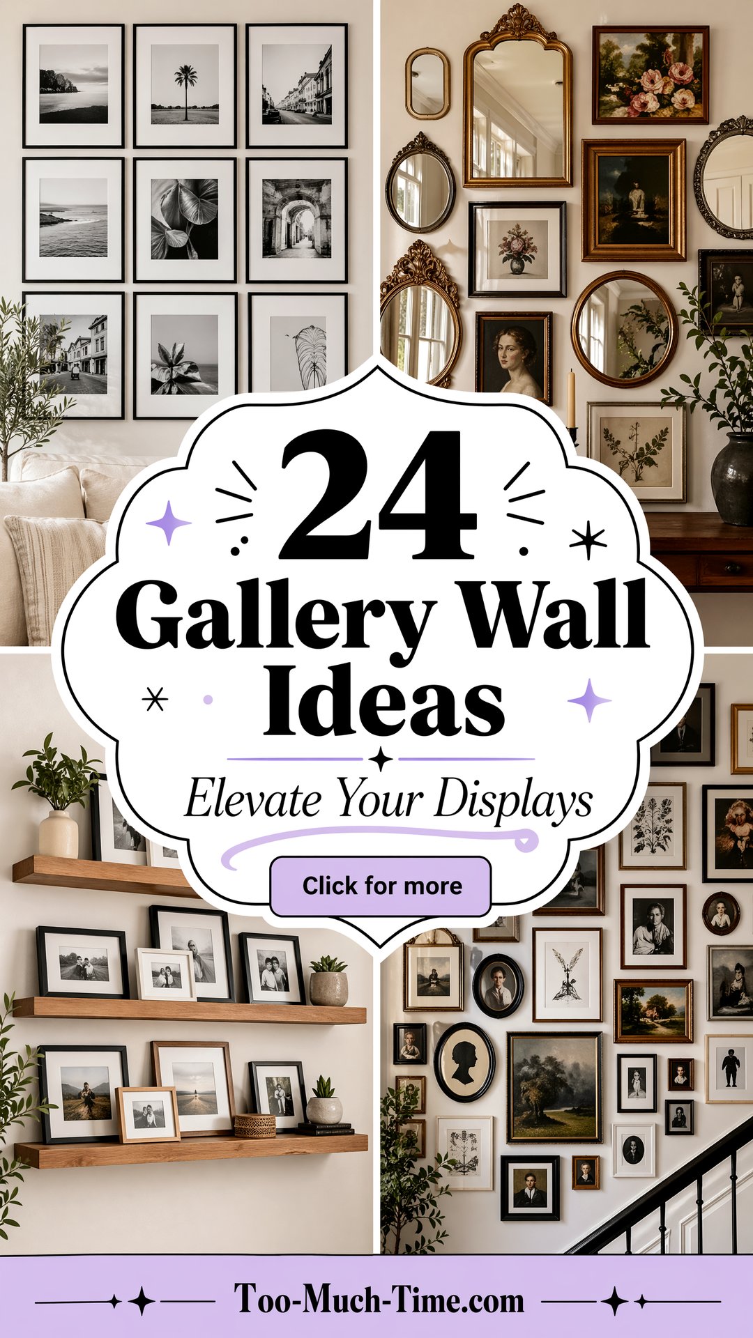 24 Gallery Wall Ideas to Elevate Living Room Displays - 24 Gallery Wall Ideas to Elevate Living Room Displays