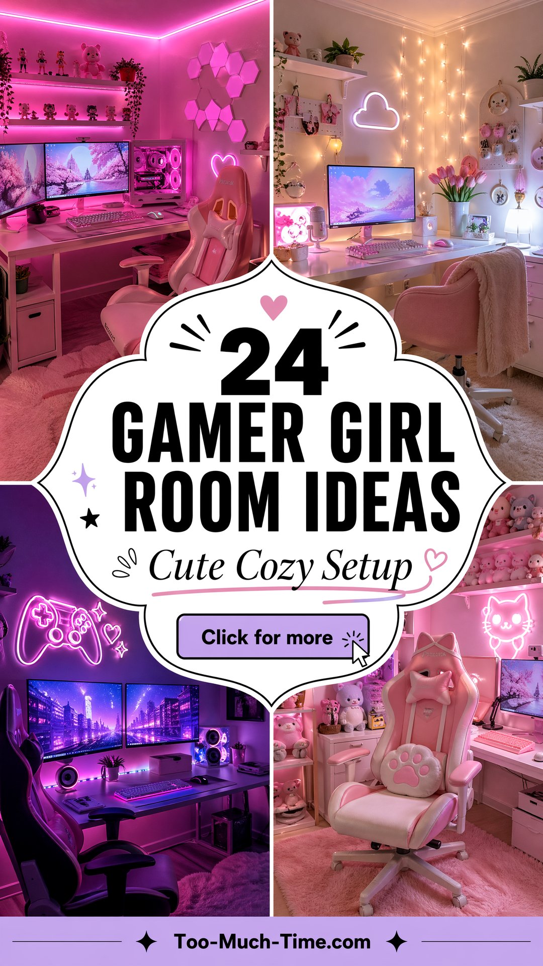 24 Gamer Girl Room Ideas for Cute Cozy Spaces At Home - 24 Gamer Girl Room Ideas for Cute, Cozy Spaces At Home