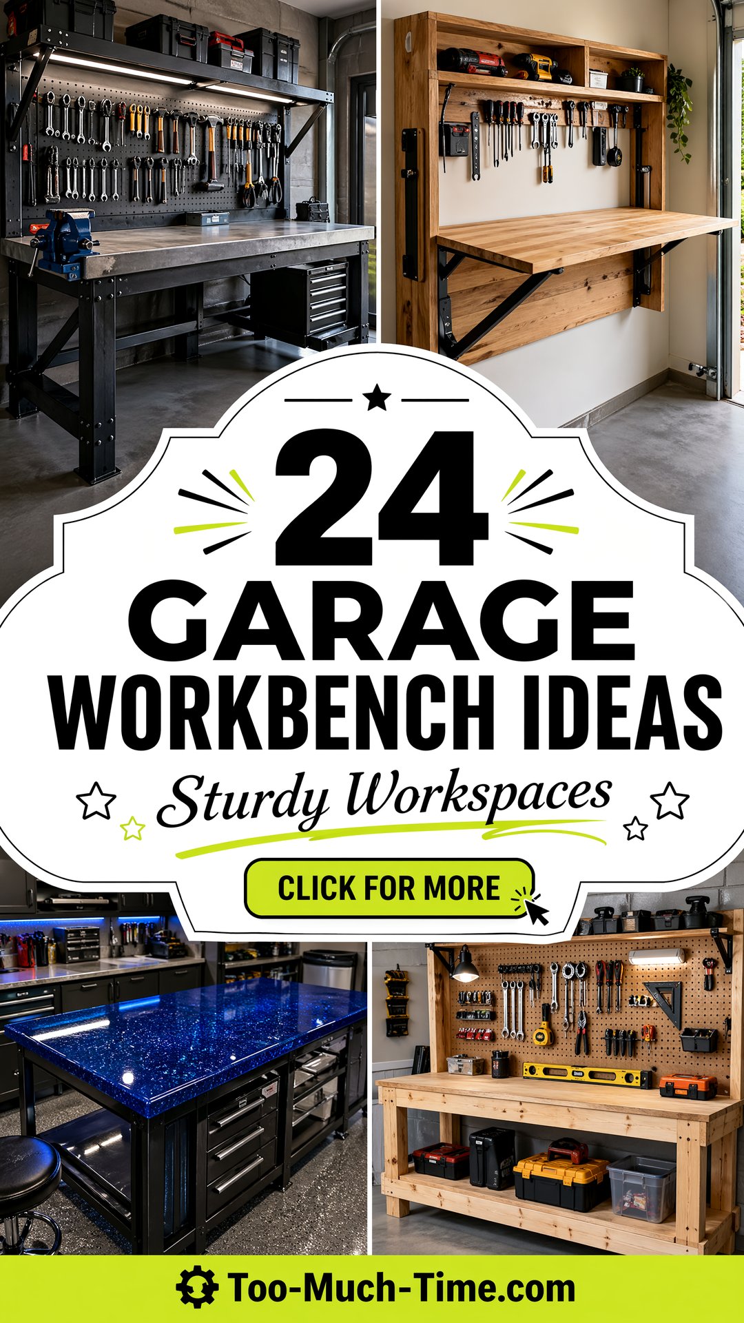 24 Garage Workbench Ideas for Sturdy Workspace Setups - 24 Garage Workbench Ideas for Sturdy Workspace Setups