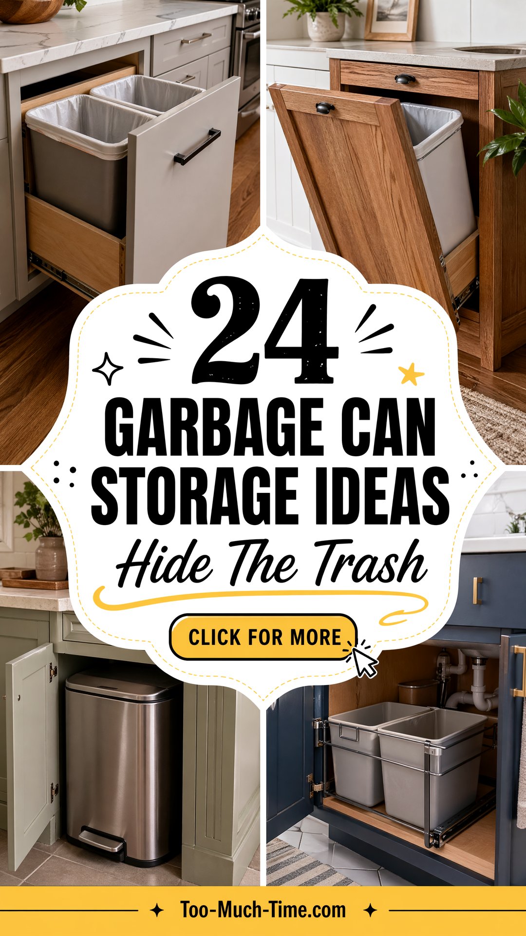 24 Garbage Can Storage Ideas for Organized Kitchens - 24 Garbage Can Storage Ideas for Organized Kitchens