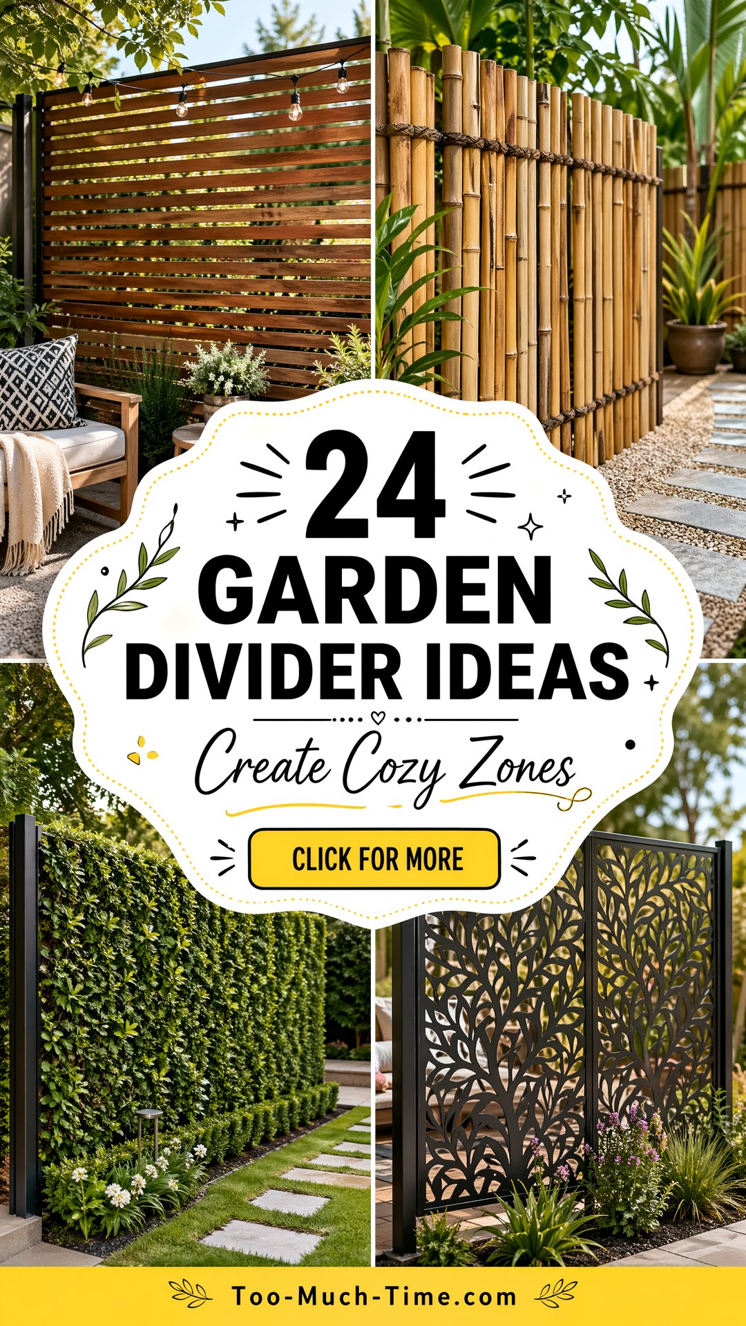 24 Garden Divider Ideas for Creating Cozy Spaces At Home - 24 Garden Divider Ideas for Creating Cozy Spaces At Home