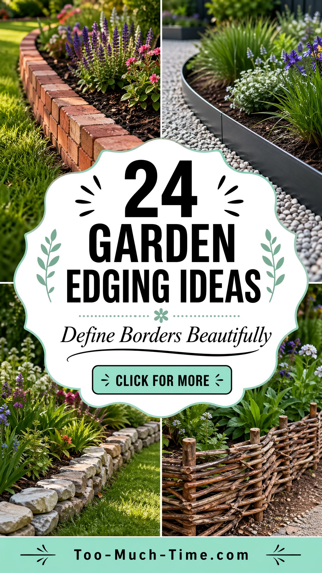 24 Garden Edging Ideas to Define Borders Beautifully - 24 Garden Edging Ideas to Define Borders Beautifully