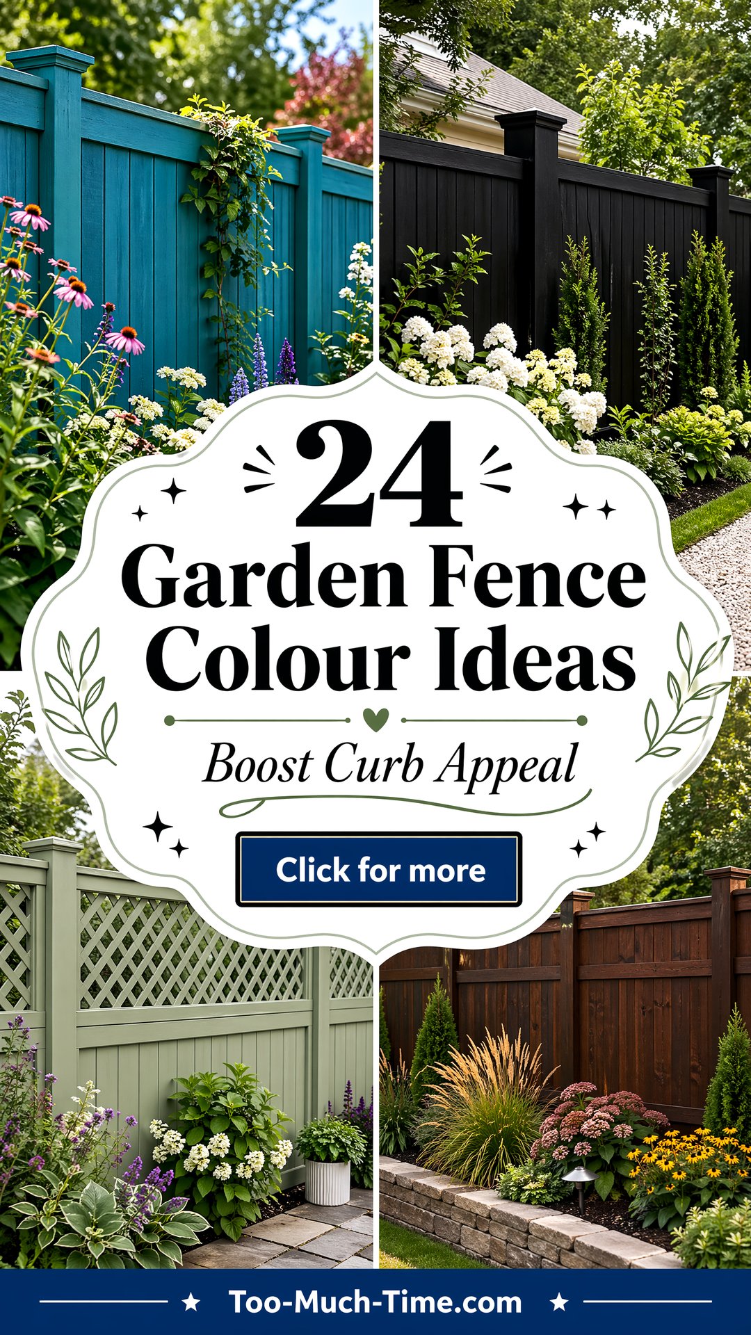 24 Garden Fence Colour Ideas for Curb Appeal and Shade - 24 Garden Fence Colour Ideas for Curb Appeal and Shade