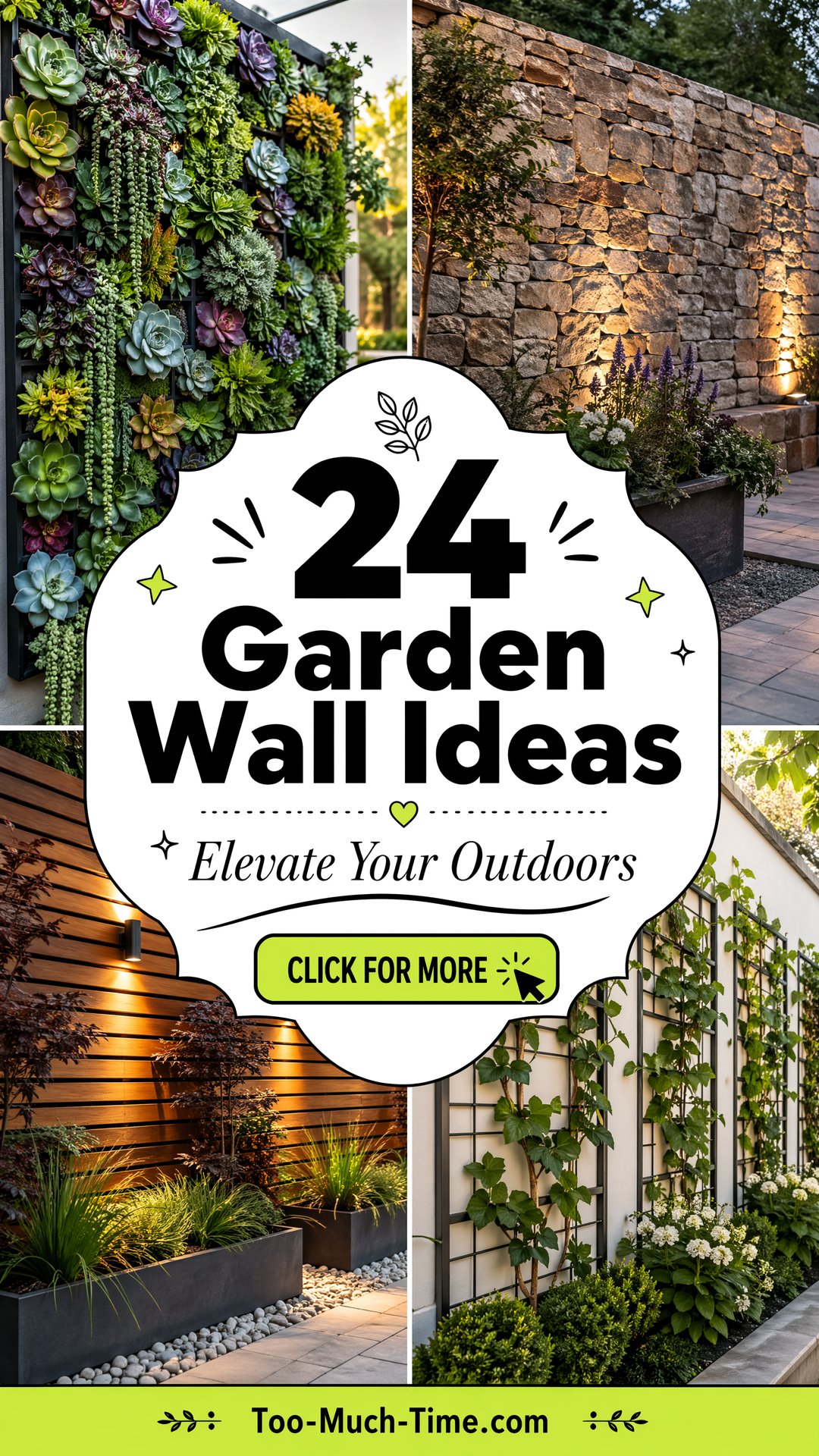 24 Garden Wall Ideas to Add Vertical Interest in Garden - 24 Garden Wall Ideas to Add Vertical Interest in Garden