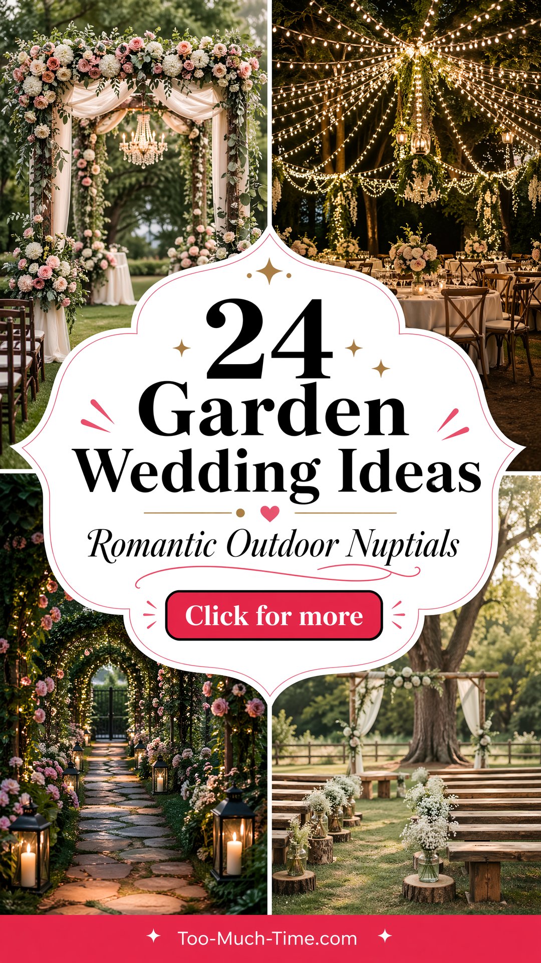 24 Garden Wedding Ideas for Lovely Outdoor Ceremonies - 24 Garden Wedding Ideas for Lovely Outdoor Ceremonies