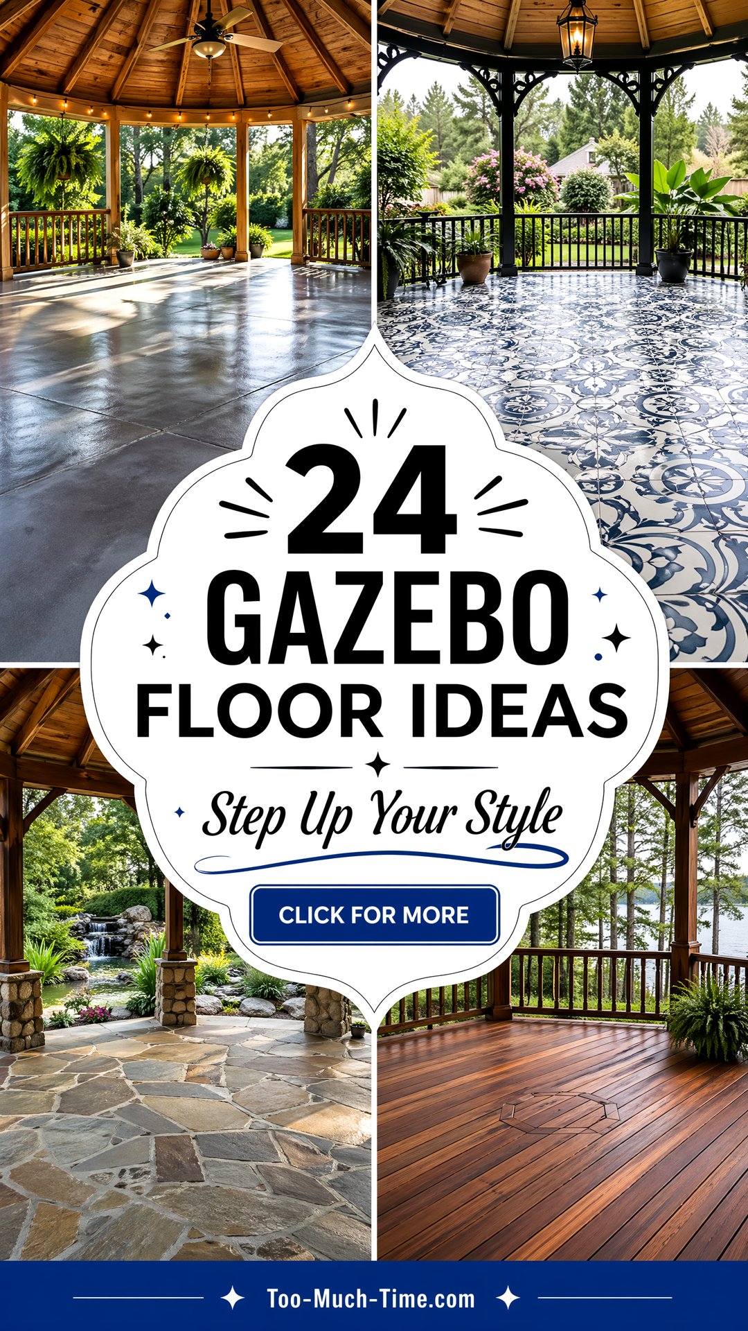 24 Gazebo Floor Ideas to Enhance Deck and Yard Spaces - 24 Gazebo Floor Ideas to Enhance Deck and Yard Spaces