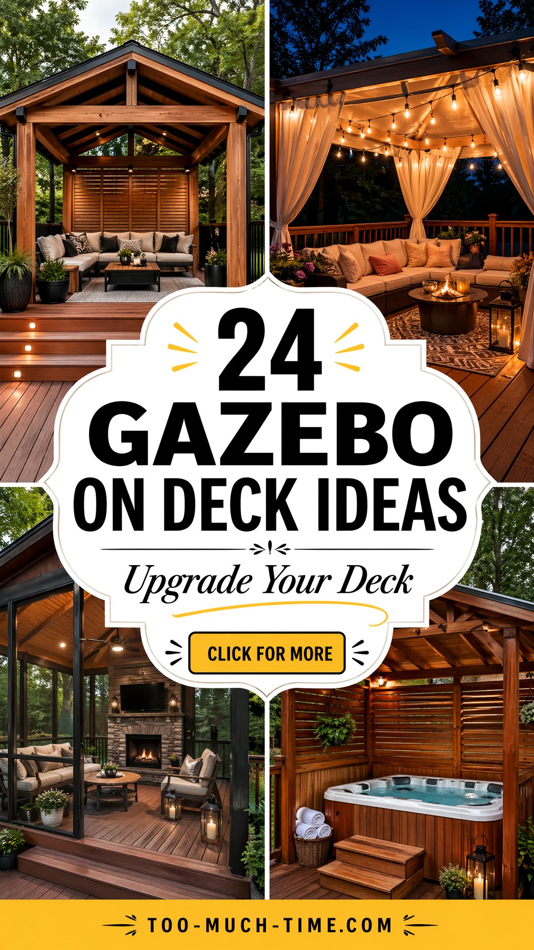 24 Gazebo On Deck Ideas to Upgrade Outdoor Entertaining - 24 Gazebo On Deck Ideas to Upgrade Outdoor Entertaining