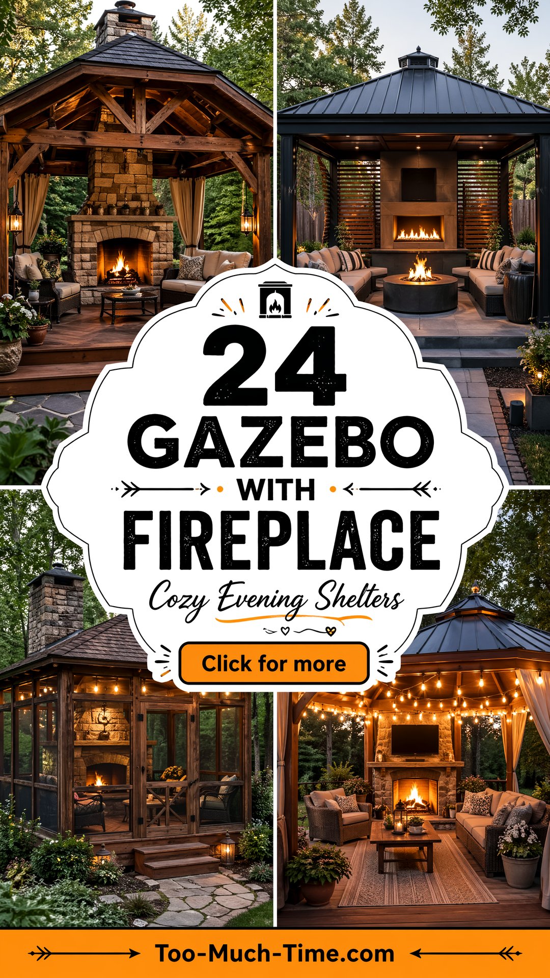 24 Gazebo with Fireplace Stylish Shelter for Evenings - 24 Gazebo with Fireplace: Stylish Shelter for Evenings