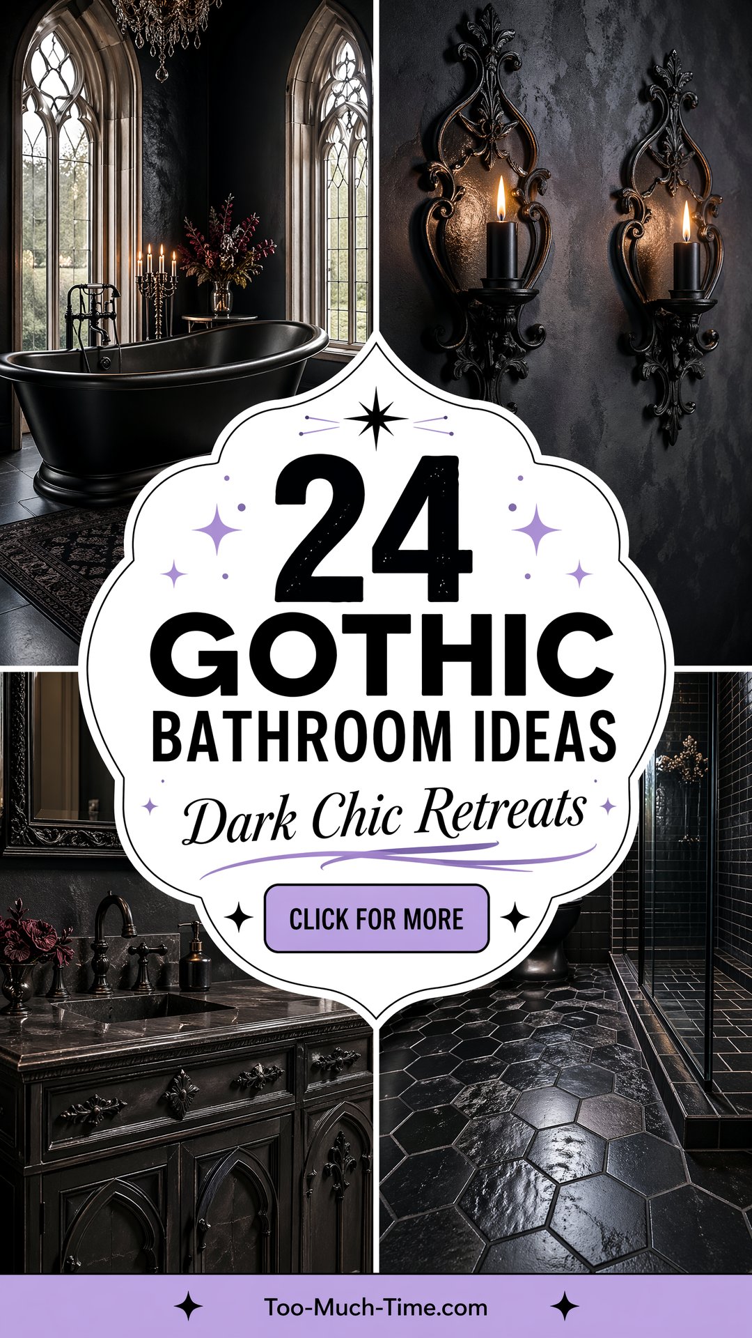 24 Gothic Bathroom Ideas Dark Chic Retreats and Tones - 24 Gothic Bathroom Ideas: Dark Chic Retreats and Tones