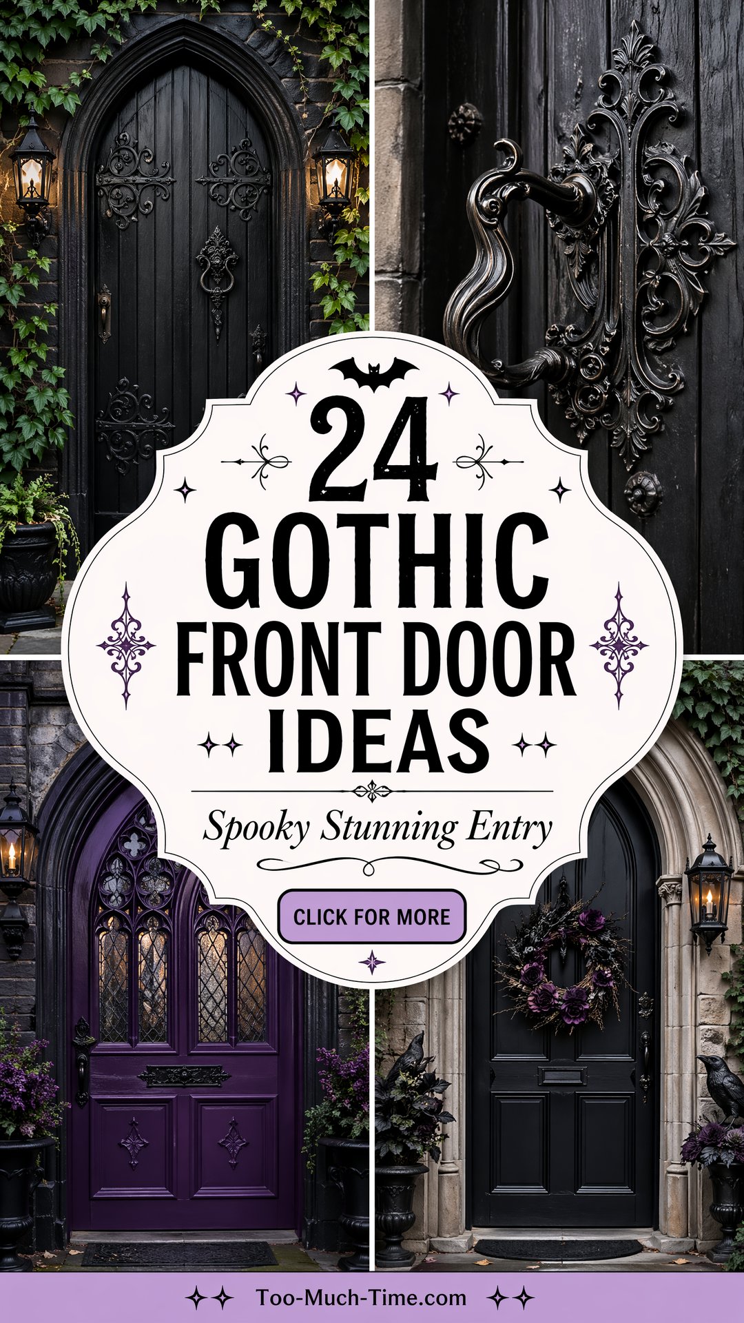 24 Gothic Front Door Ideas Spooky Curb Appeal At Entry - 24 Gothic Front Door Ideas: Spooky Curb Appeal At Entry
