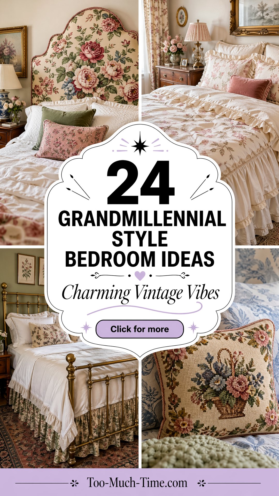 24 Grandmillennial Style Bedroom Ideas Cohesive Vintage - 24 Grandmillennial Style Bedroom Ideas: Cohesive Vintage