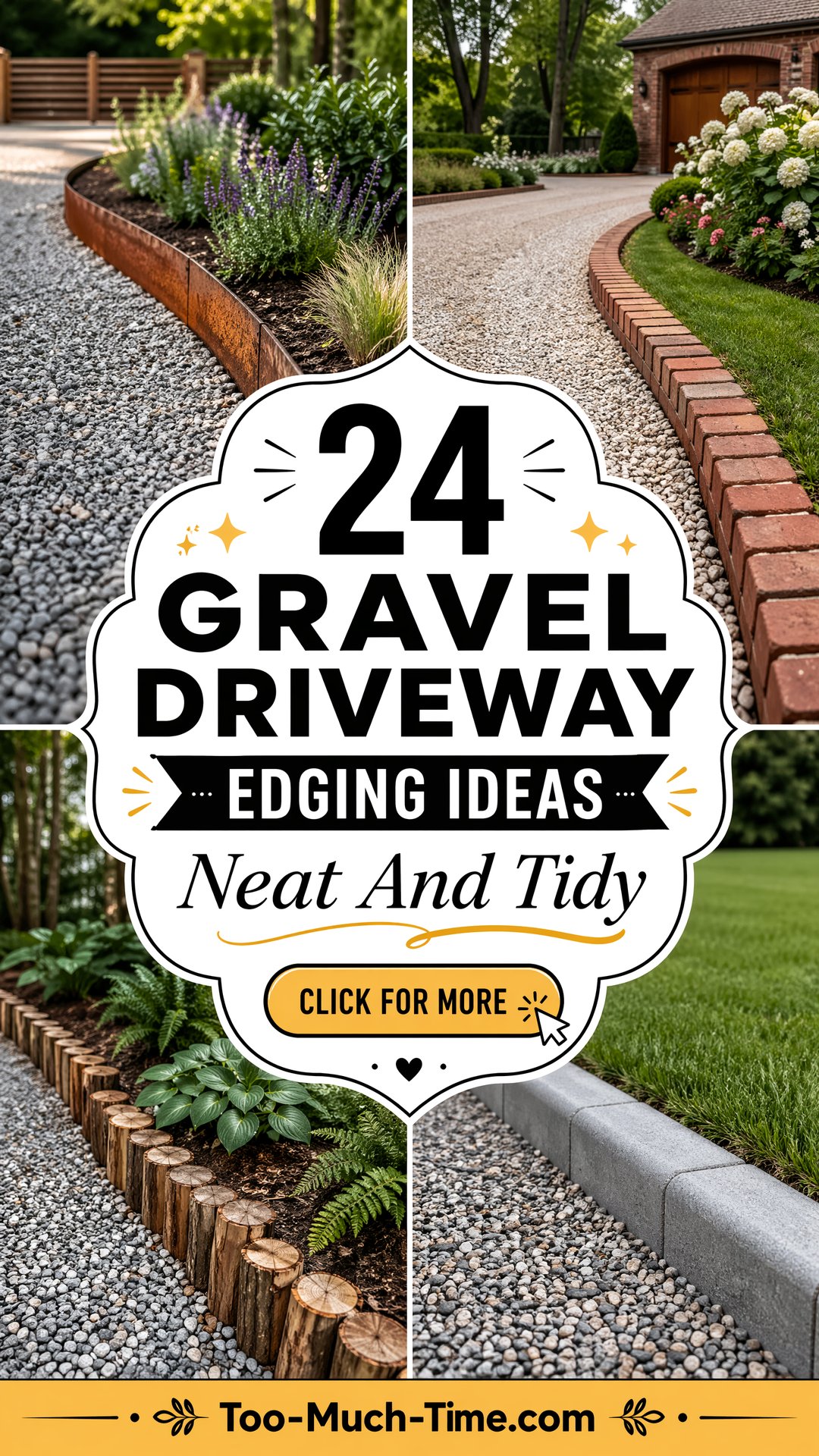 24 Gravel Driveway Edging Ideas Neat Borders and Caps - 24 Gravel Driveway Edging Ideas: Neat Borders and Caps